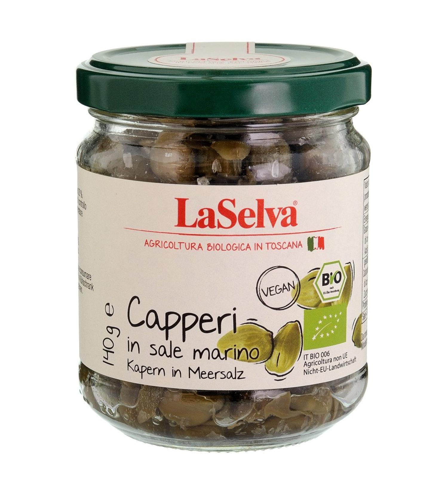 LaSelva Capers in Sea Salt 140 g 1 x 140.00 gr