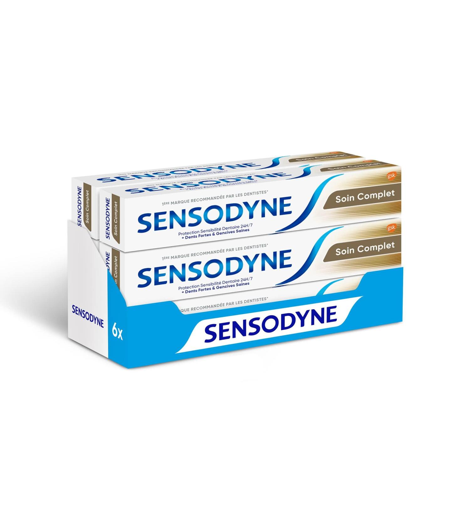 Buy Sensodyne Toothpaste Complete Care 6 x 75 ml | 24H Sensitivity Protection for Sensitive Teeth - International Shipping Available - Buy Online on GoSupps.com