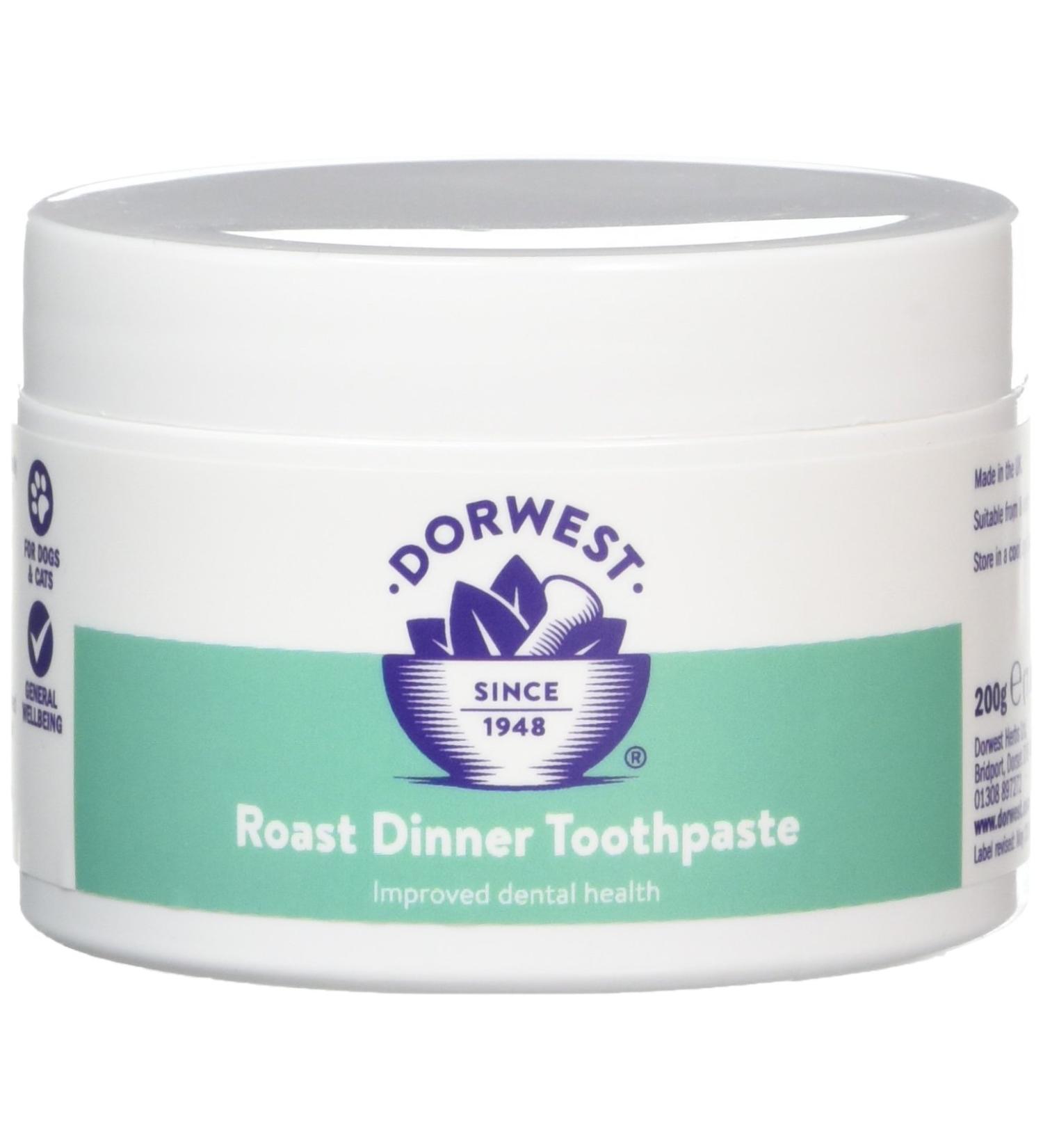 Dorwest Herbs Roast Dinner Toothpaste for Dogs & Cats 200g - Buy Online on GoSupps.com
