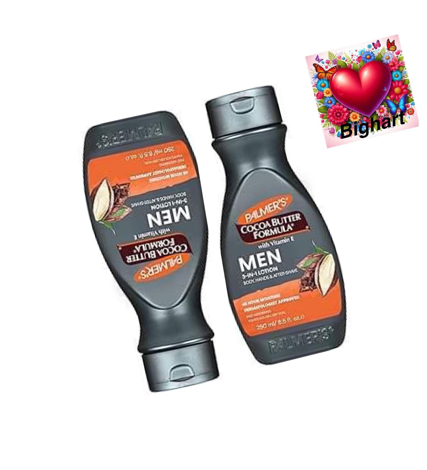2x Palmers Cocoa Butter Men 3 in 1 Lotion - Body Hands After Shave & a Fridge Magnet By Bighart dry skin fresh scent Anti-Aging Hydrating Palmolive Moisturizing Softening eczema Dryness body cream - Buy Online on GoSupps.com