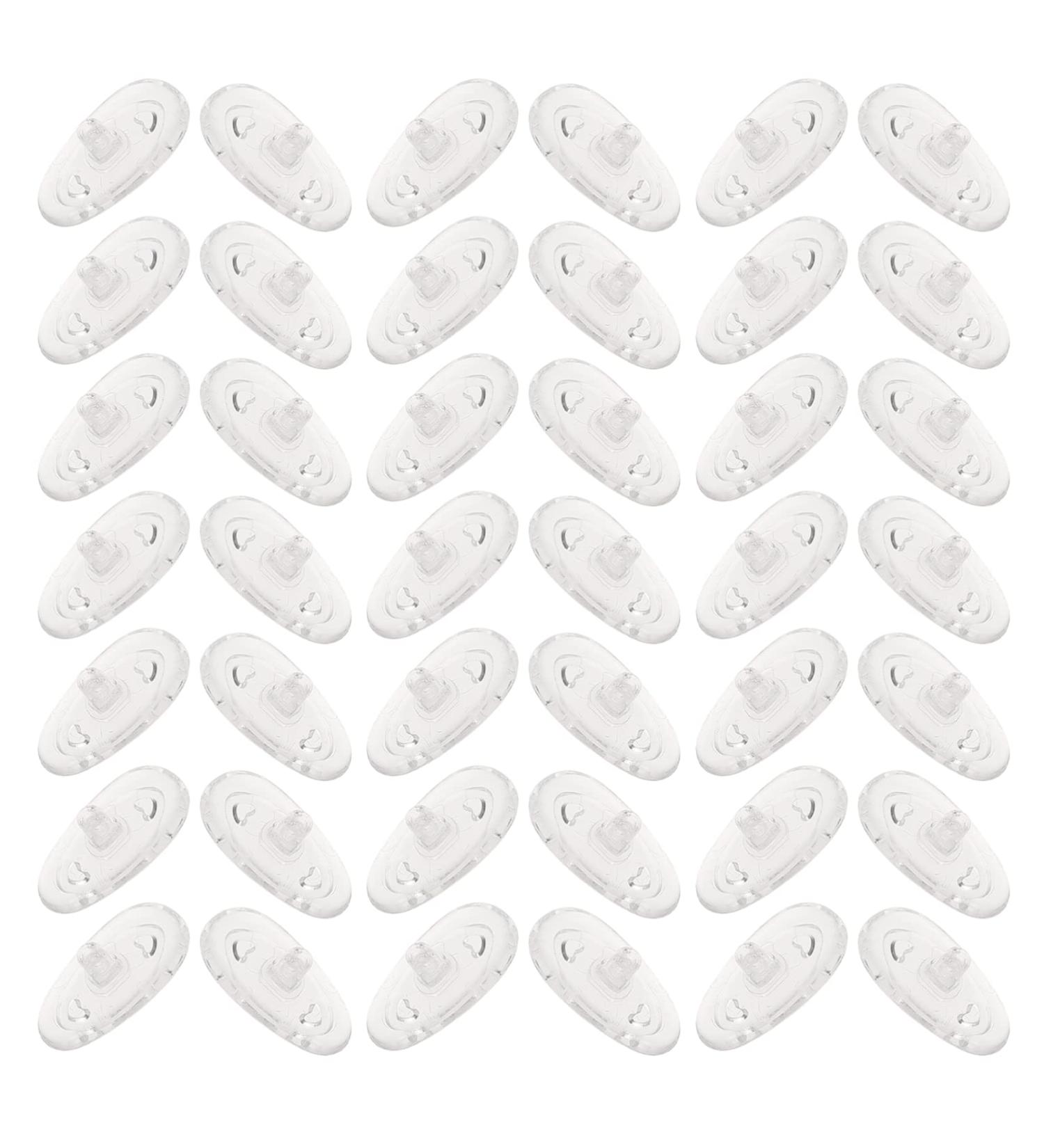 Coheali 50 Pack Silicone Gel Nose Pads for Glasses & Sunglasses - Air Chamber Replacement - Ideal for Comfort & Fit - White Plastic Core - International Shipping Available - Buy Online on GoSupps.com