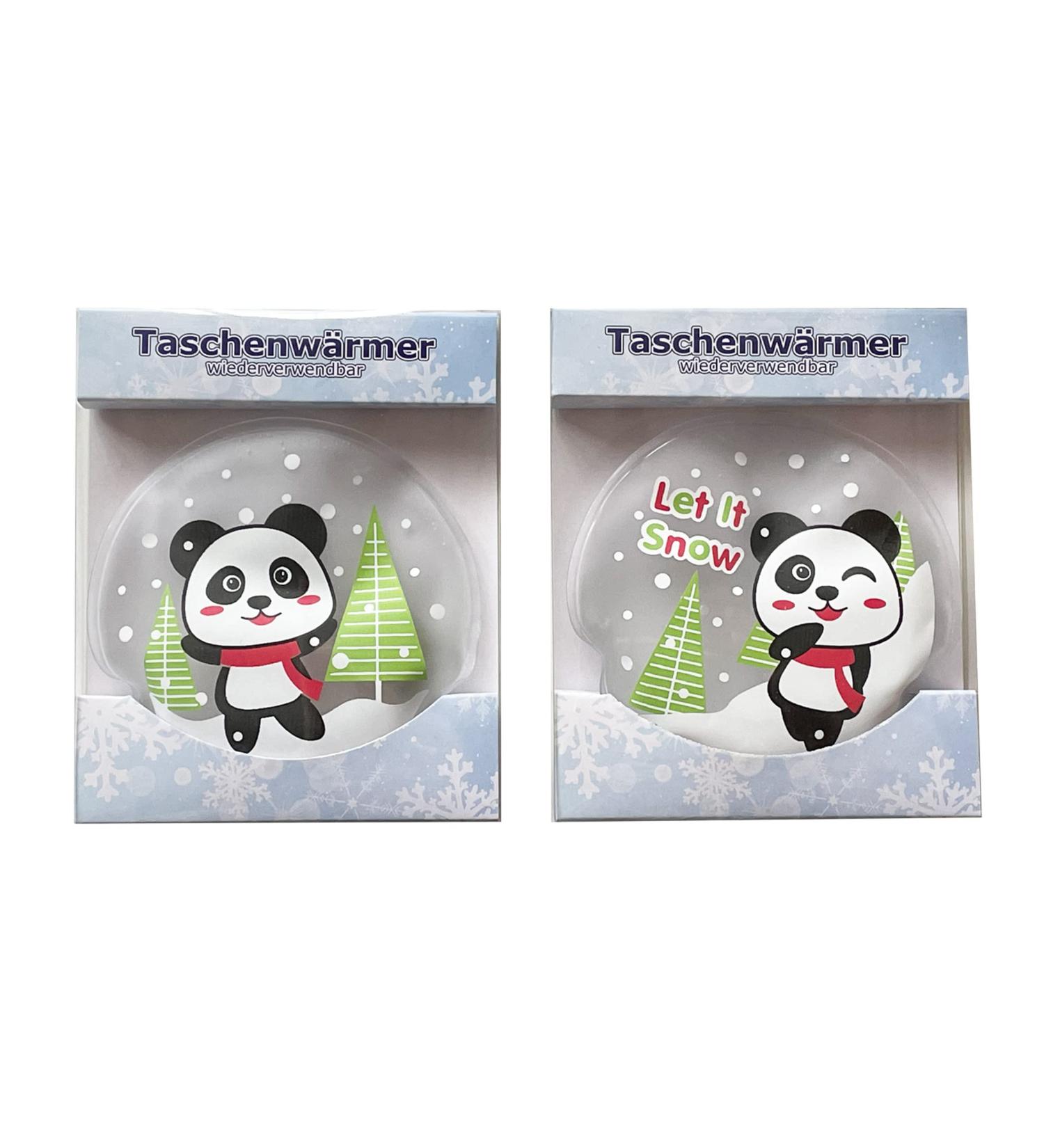 Panda hand warmer set of 2 - Secret Santa gift hand warmer pocket heating pad