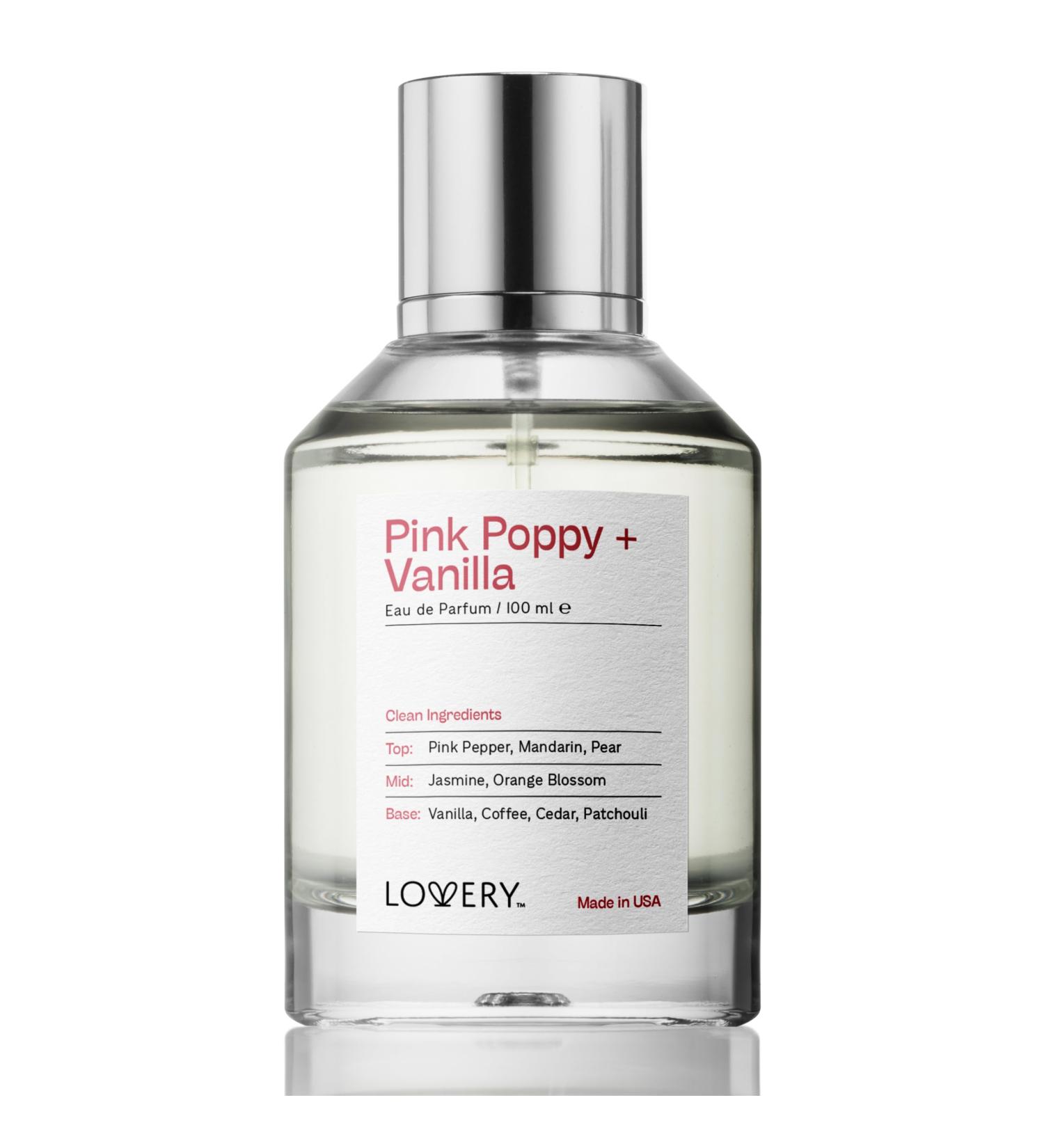 Valentines Day Pink Poppy & Vanilla Perfume for Women 100ml Clean Fragrance Perfumes for Womens Long Lasting Vegan Natural Ingredients Vanilla Coffee Patchouli Birthday Gifts for Mom Wife USA Clean Pink Poppy and Vanilla - Buy Online on GoSupps.com