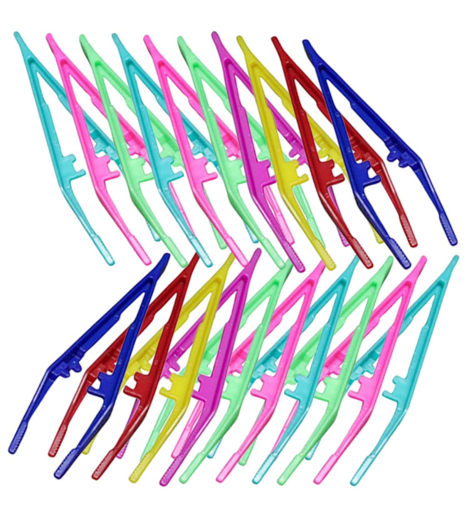 FRCOLOR 120-Piece Eyebrow Tweezers Kit - Plastic Eyebrow Tools & Clips for Women | Perfect Eyelash Tweezing Solutions - Buy Online on GoSupps.com