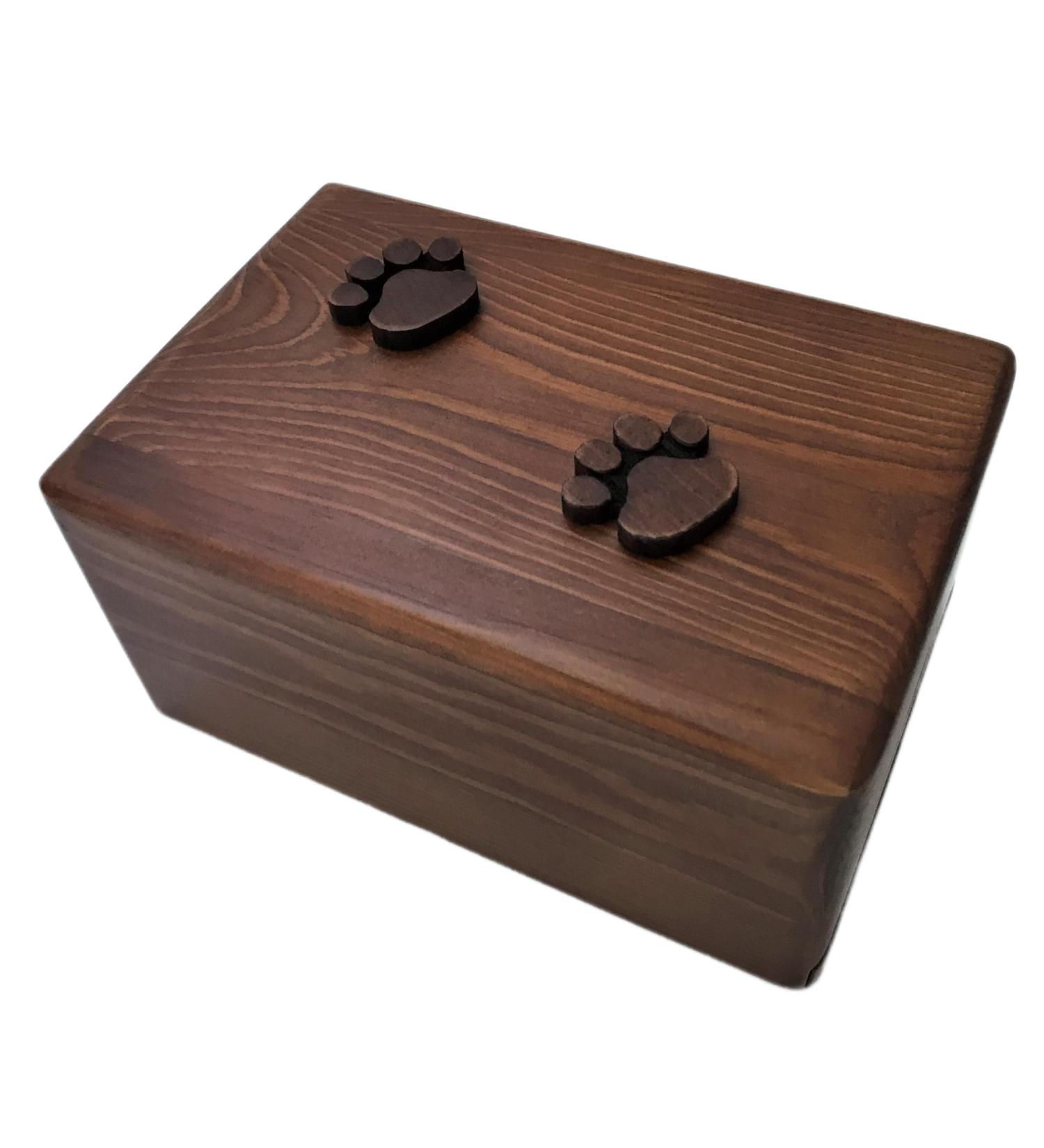 Harrington Marley Hand Made Wooden Small Dog Urn Cat Urn Small Pet Ashes Memorial Casket Cremation Ashes - Buy Online on GoSupps.com