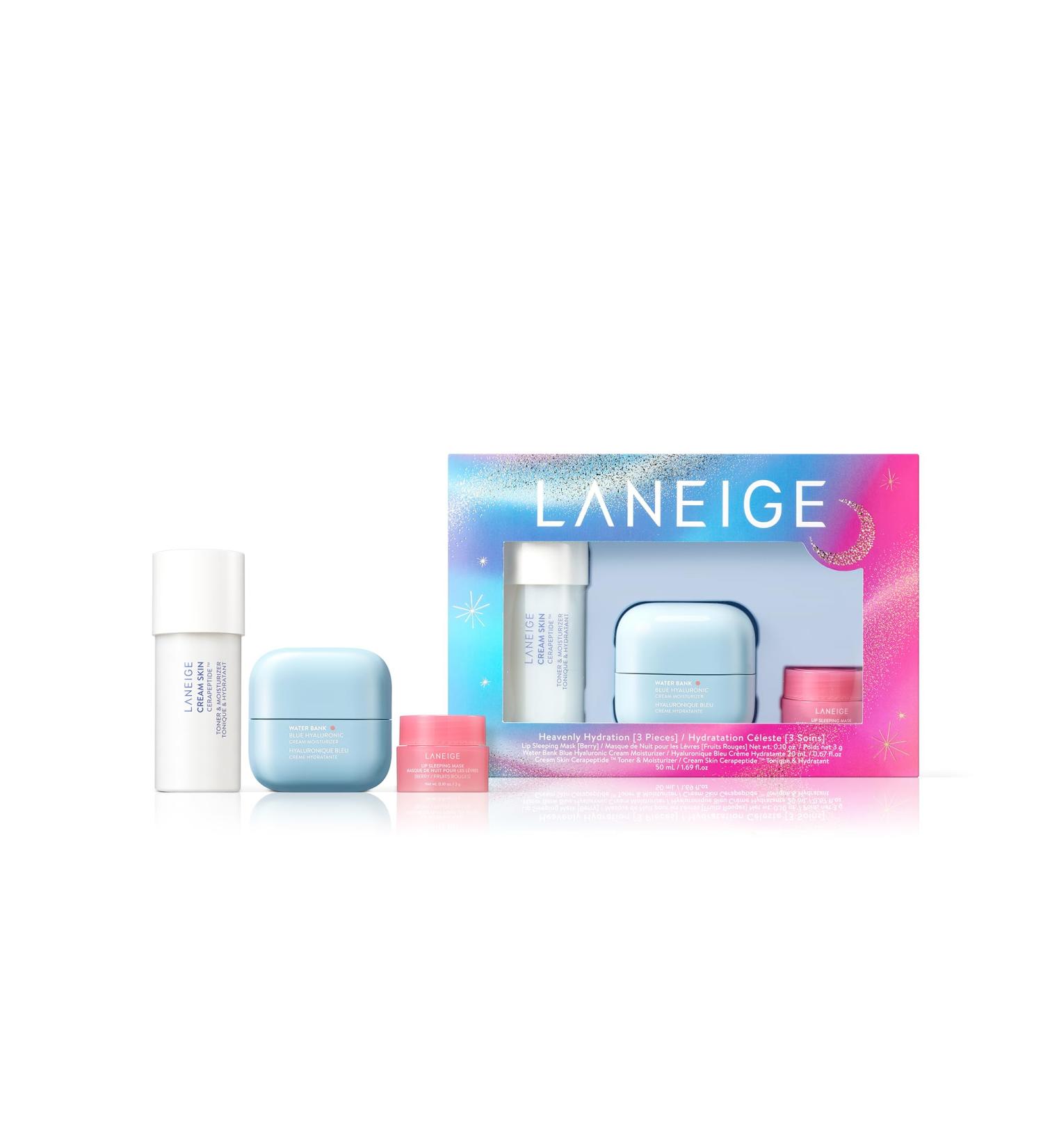 LANEIGE Water Bank Blue Hyaluronic Moisturizer - Hydrating & Barrier-Boosting Cream with Squalane & Ceramide | Dermatologist-Tested Old Heavenly Hydration Set - Shop Internationally - Buy Online on GoSupps.com