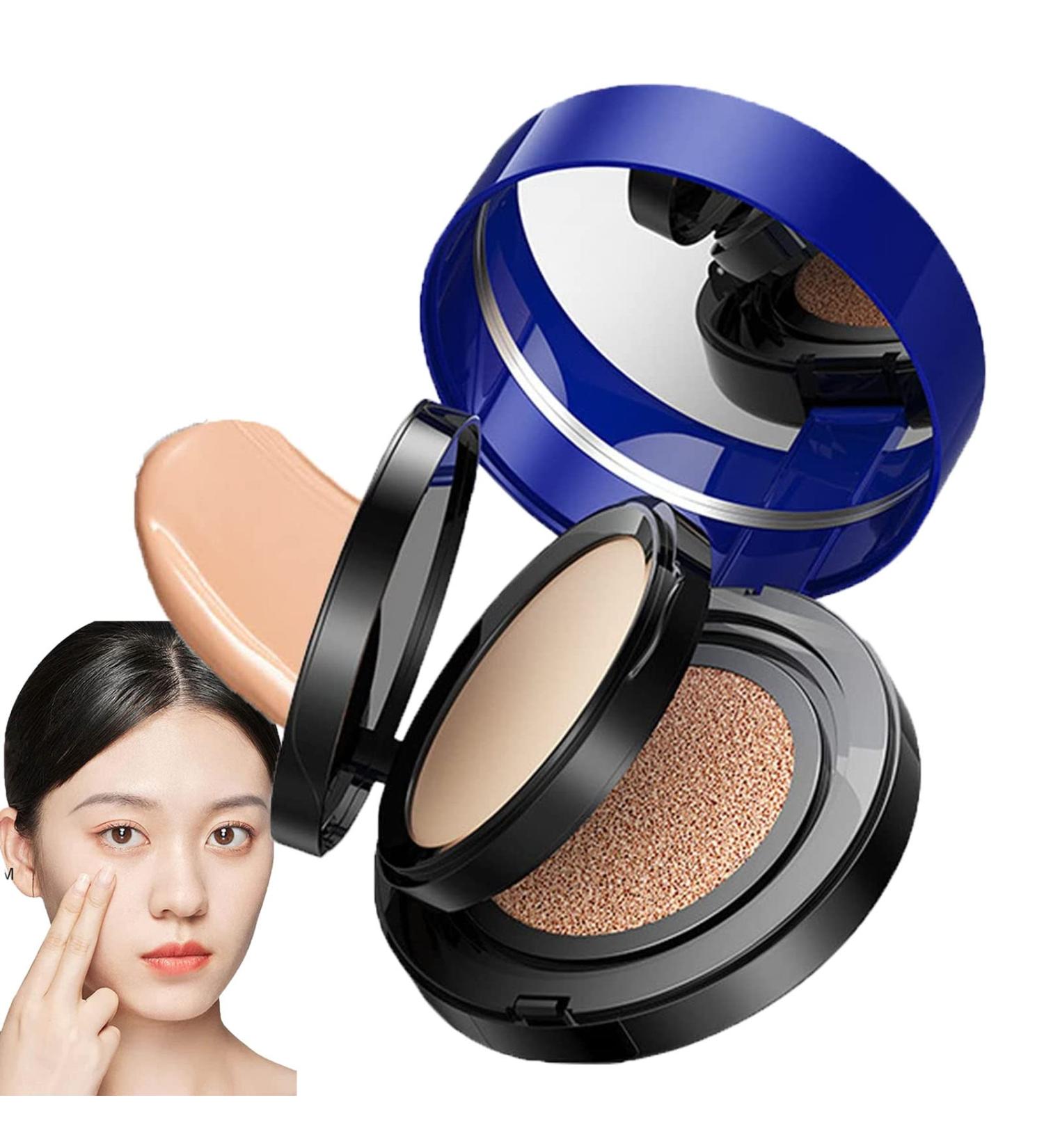 Onebikiniha 2-In-1 Cushion Pressed Powder Concealer Liquid Foundation - Natural Full Coverage Air Cushion Foundation - Waterproof Makeup - Buy Online on GoSupps.com