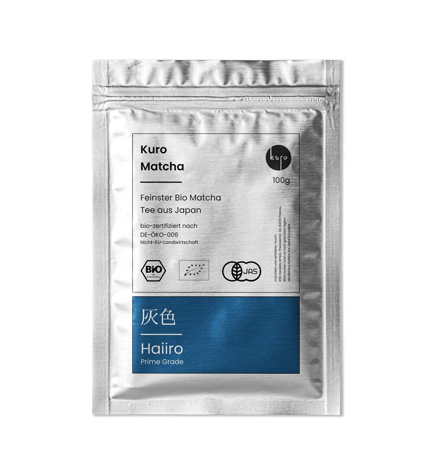 Organic Matcha Powder Haiiro | Premium Japanese Green Tea - 100g Pack - Buy Online on GoSupps.com