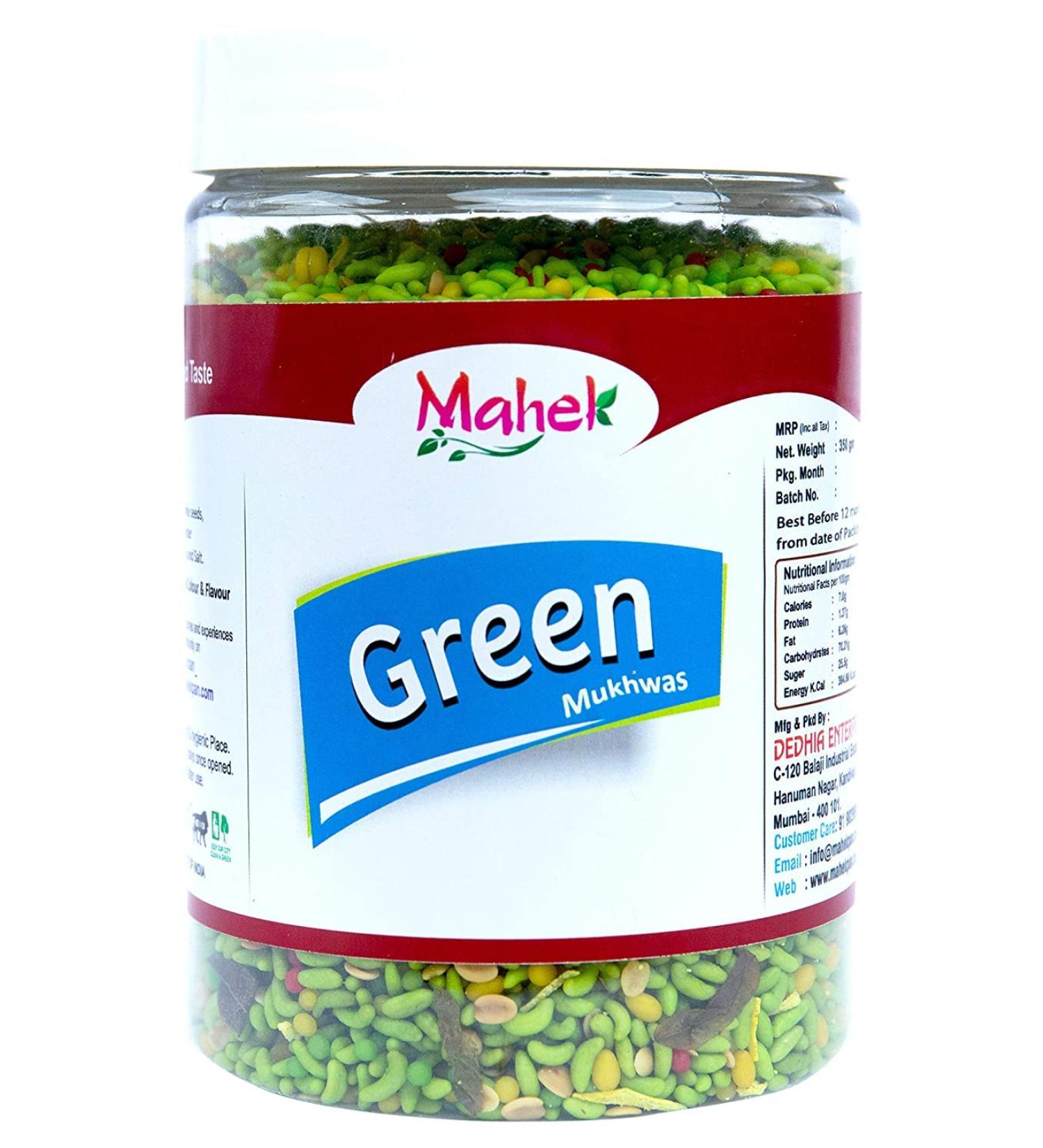Mahek Green Mukhwas (350 g)_Packing May Vary