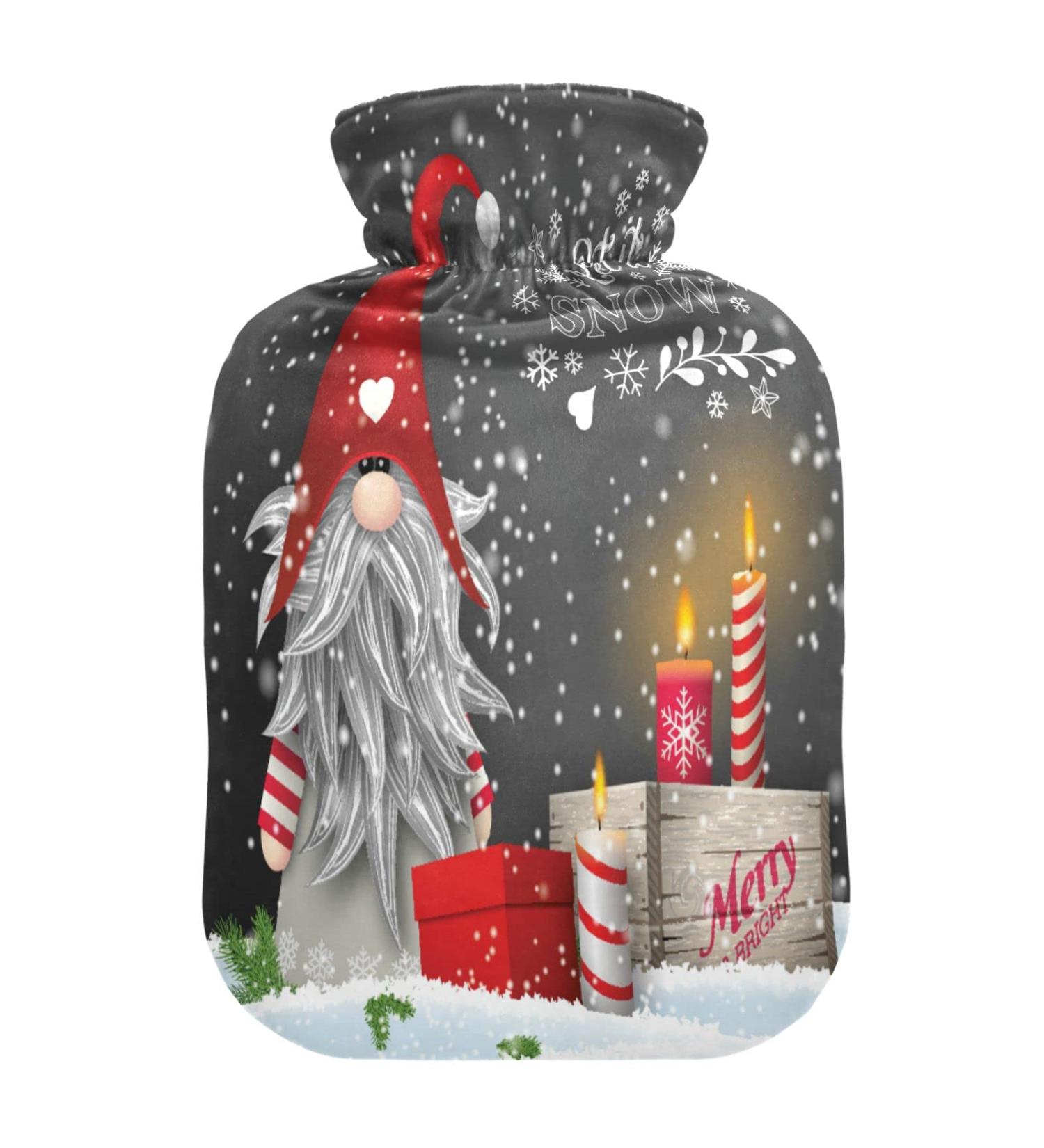 Buy Christmas Dwarf Candles & Hot Water Bottles | Pain Relief Heat Bags for Women Girls & Kids - 1L - Buy Online on GoSupps.com