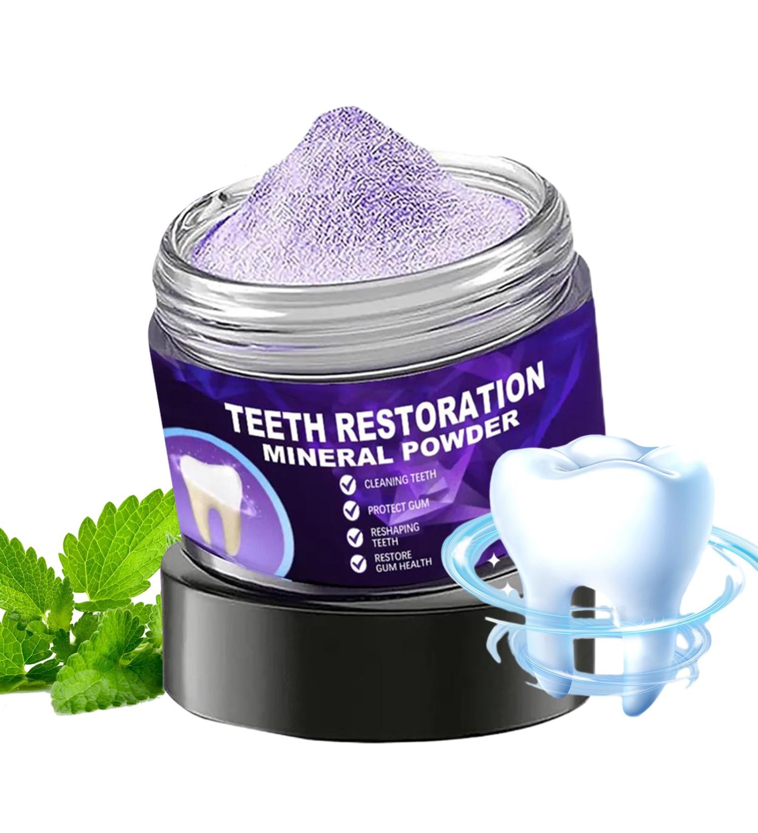  Arrovarp Natural Dental Powder Oral Hygiene | 50g Instant Repairing Dental Powder for Daily Hygiene Bathroom Morning Routine Travel Men and Women - Buy Online on GoSupps.com