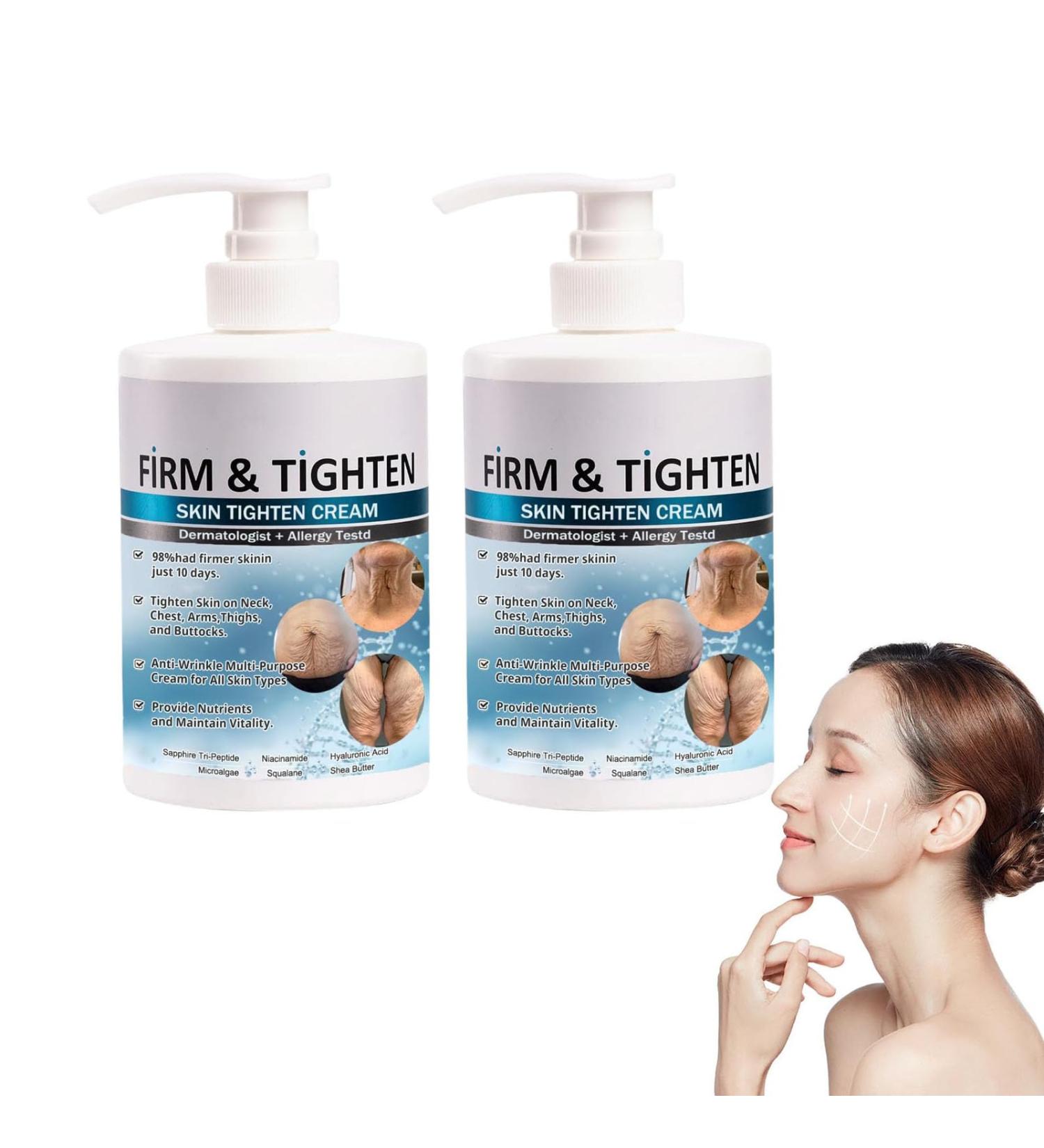 Skin Firming Cream Anti-Wrinkle Moisturizing Face and Body Cream Professional Skin Firming Cream Collagen Cream Body Lotion (2pcs) - Buy Online on GoSupps.com