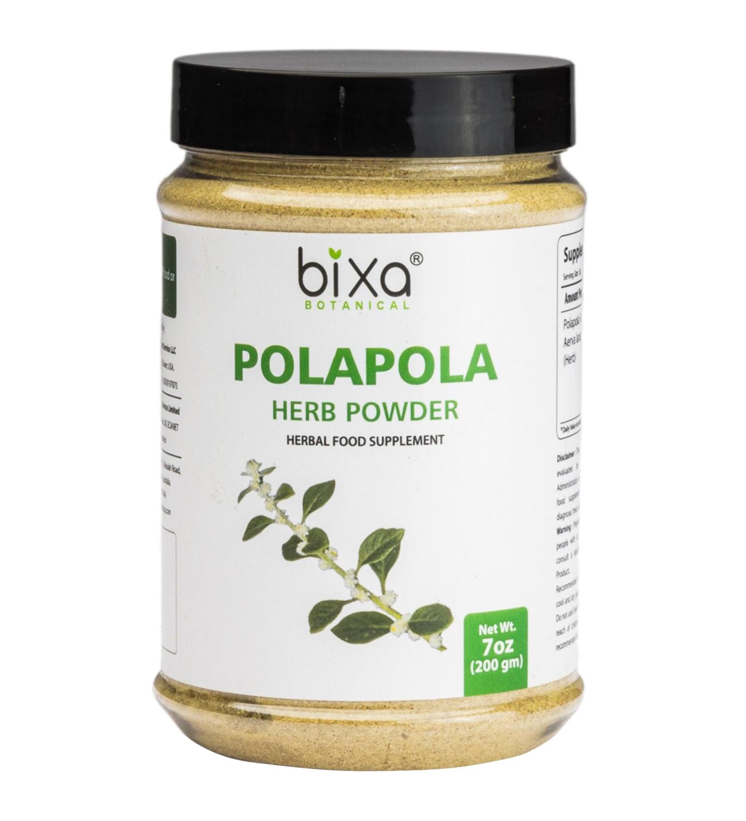 bixa BOTANICAL Polapola Powder/Aerva lanata Ayurvedic Natural Herbal Supplement Pure Authentic Premium Quality Liver Cleanse Detox Superfood | Supports Healthy Liver Functions 7 Oz (200g) - Buy Online on GoSupps.com