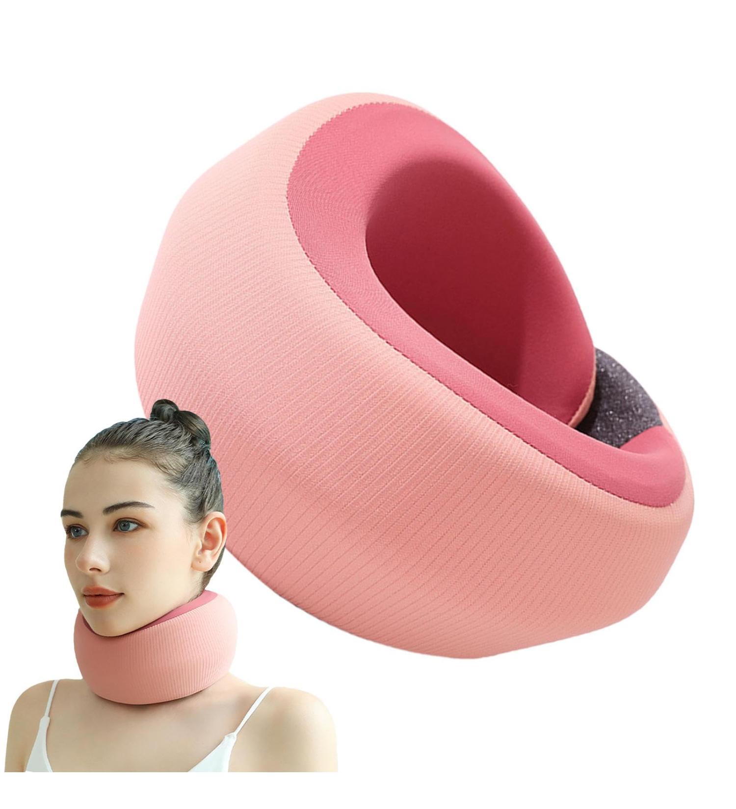 Soft Neck Brace Neck Brace & Elastic Supports - Keep Vertebrae Stable Comfort Neck Support Soft Neck Support Relieves Pressure in Spine Neck Support Brace for Home Pink - Buy Online on GoSupps.com
