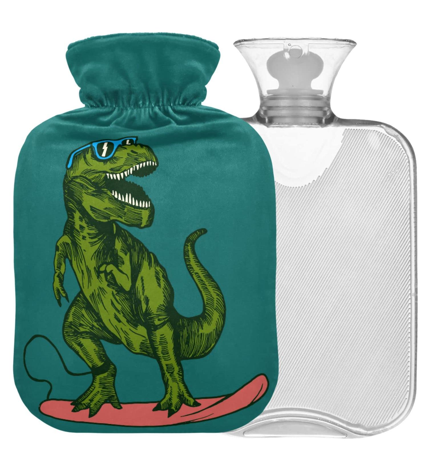 Buy Naanle T-Rex Transparent Hot Water Bottle 2L Large Bed Warmer for Pain Relief & Therapy | Dinosaur Design - Buy Online on GoSupps.com