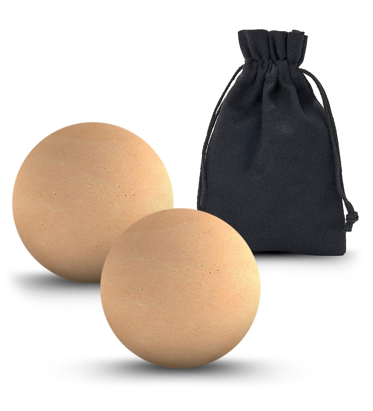 Fioza Replacement Stones for Oil-Absorbing Scooters | Compatible with Revlon & Fioza Roller | 2 Volcanic Stones & Cotton Bags - Buy Online on GoSupps.com
