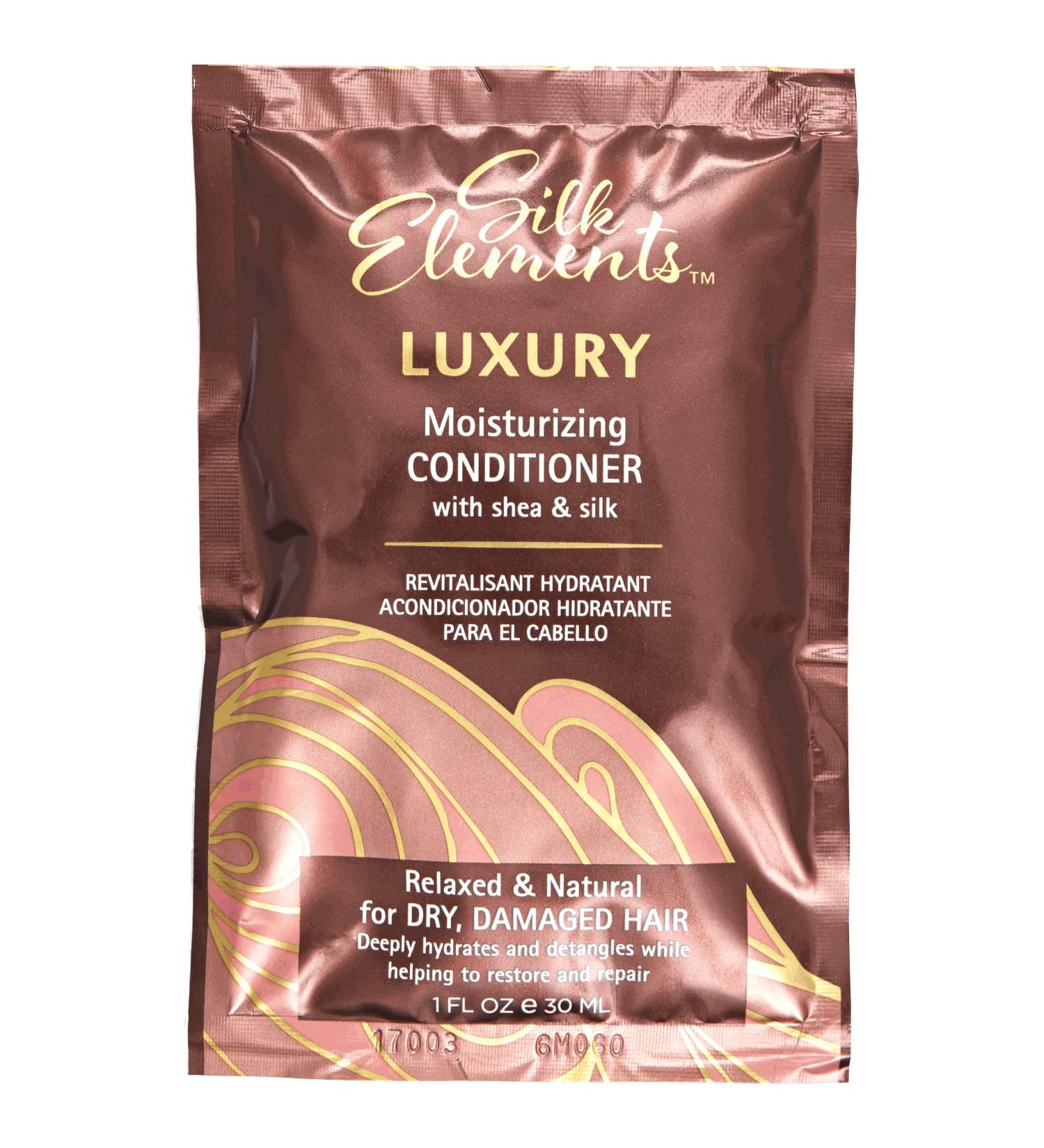 Silk Elements Luxury Moisturizing Conditioner Packette Relaxed or Natural Hair Shea Silk Hydrating Repairing