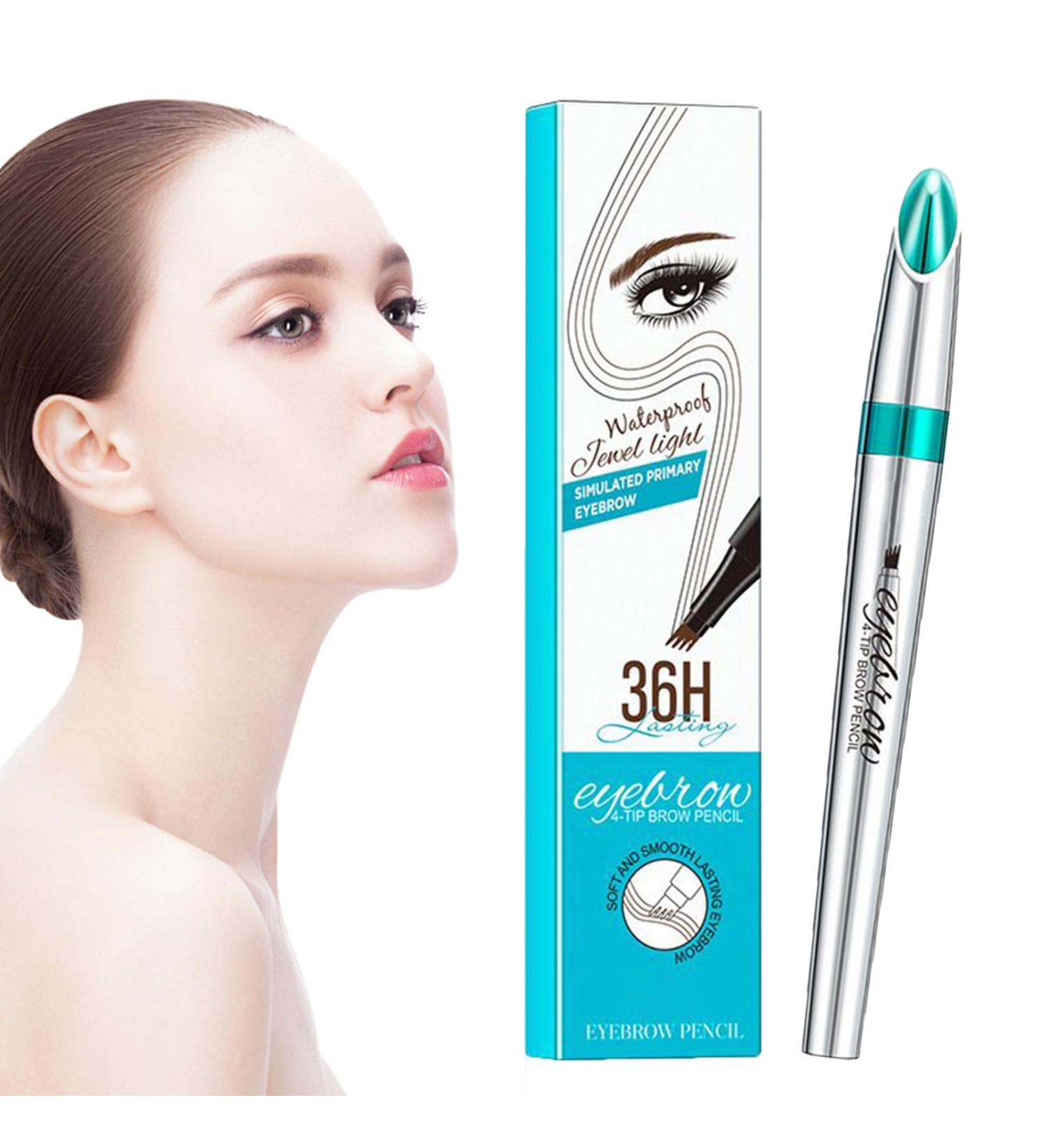 Eyebrow pencils eyebrow pencil Brow Liner 4TIP Natural Liquid Filler Mascara Cosmetics lasts all day for girls makeup Reddish brown - Buy Online on GoSupps.com