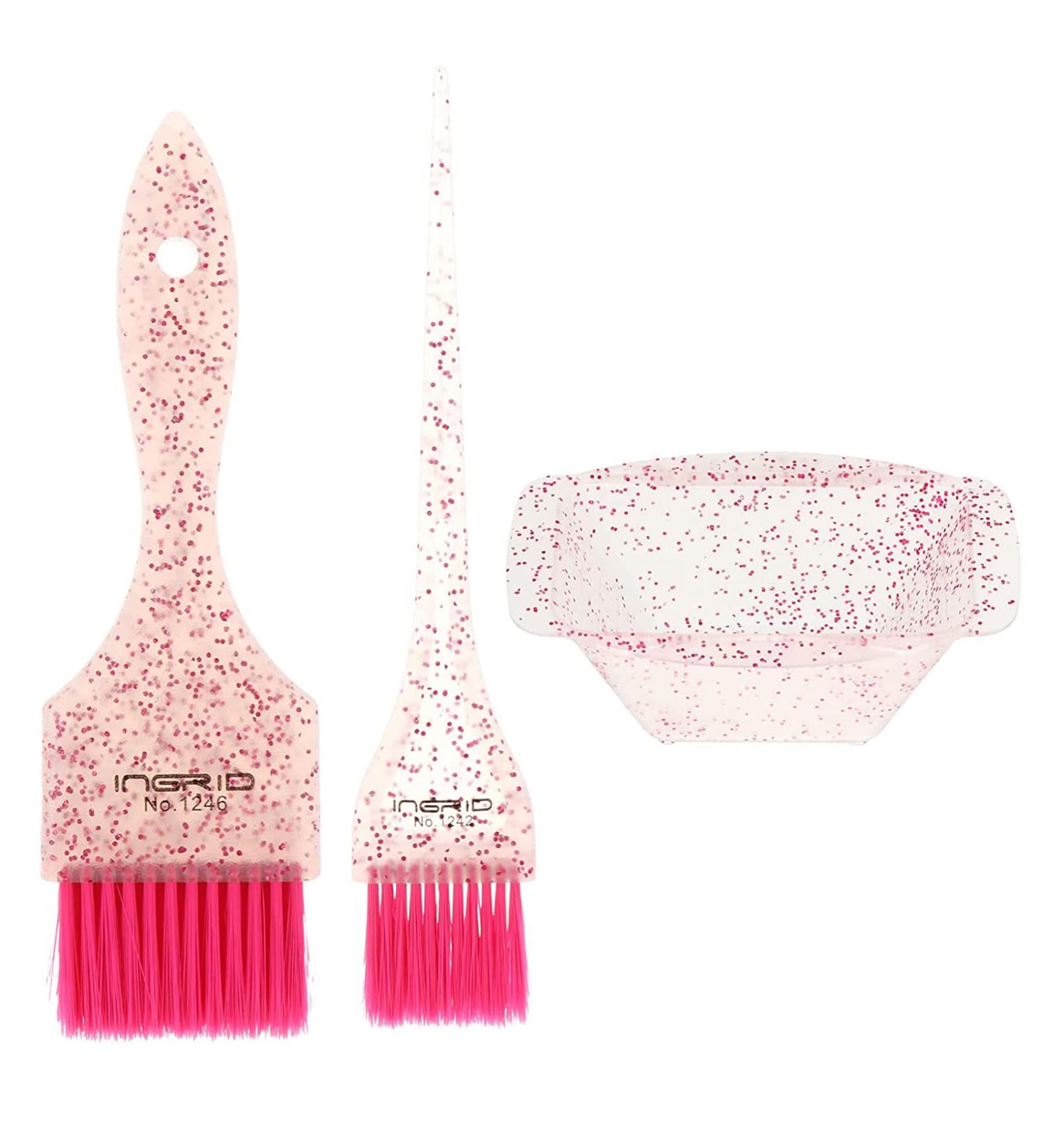 Congguan 3pcs Hair Dye and Bowl Set - Professional Hair Coloring Kit with Brush & Comb for Salon & Home Use (300ml) - Buy Online on GoSupps.com