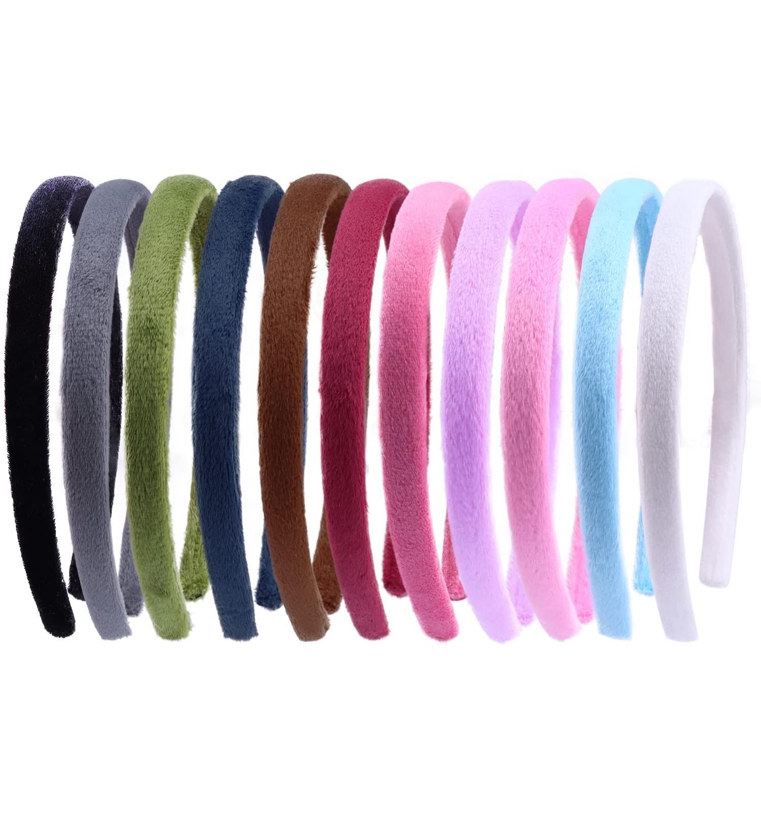 AlamnoFu 1.5cm Velvet Hairband for Girls - Vintage Classic DIY Craft Hair Accessories - Buy Online on GoSupps.com