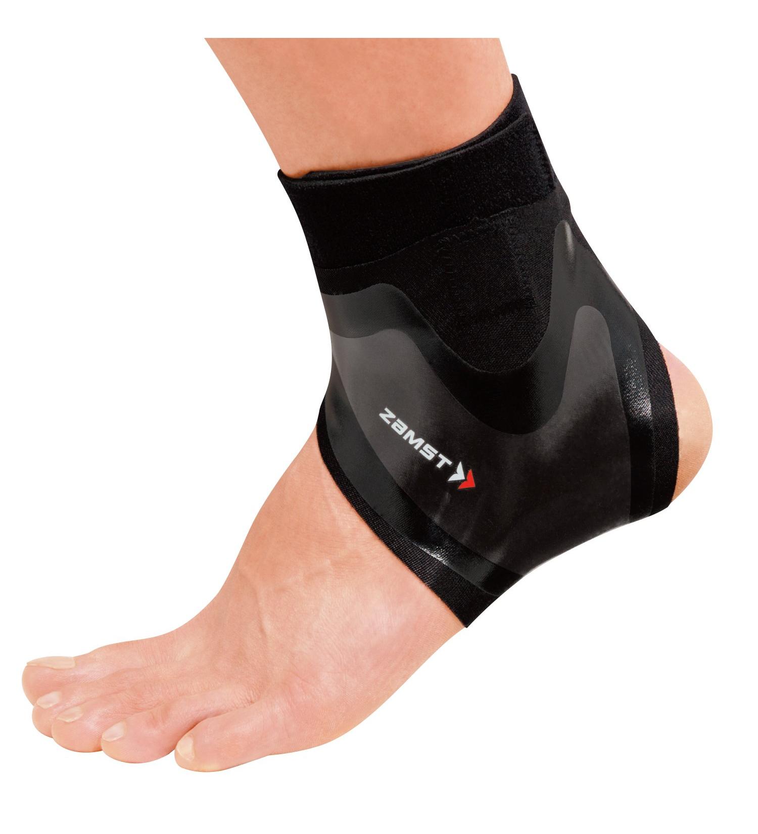 ZAMST FILMISTA Ankle Brace - Size L for Left Foot - Black | Soccer & Futsal Support | International Shipping - Buy Online on GoSupps.com