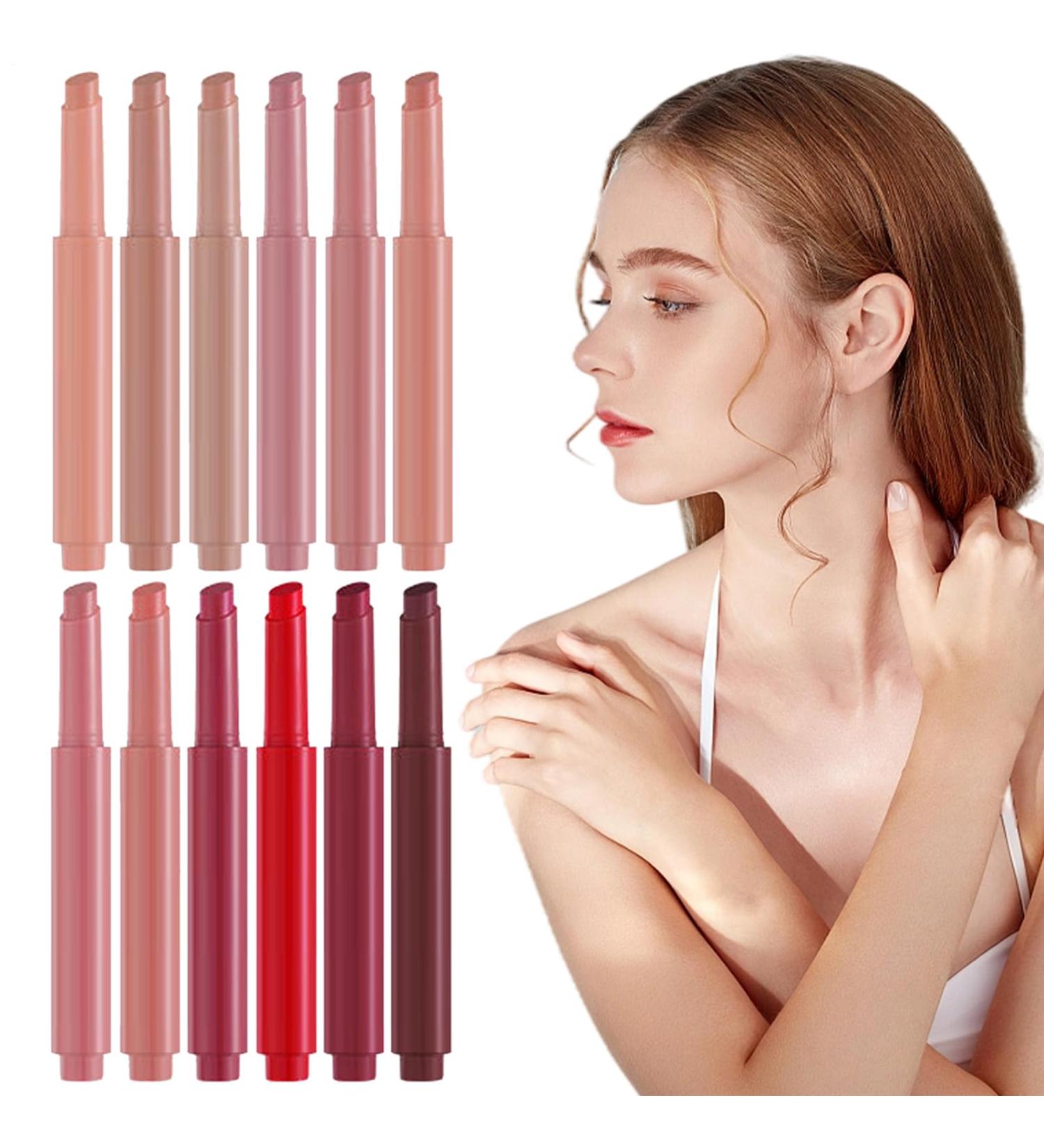 Lip Pencil - Long-Lasting Nourishing Intense Pigment | Glossy Lipstick for Makeup - For Mother Wife Girlfriend Friends Travel Home University Dates Beach - Buy Online on GoSupps.com