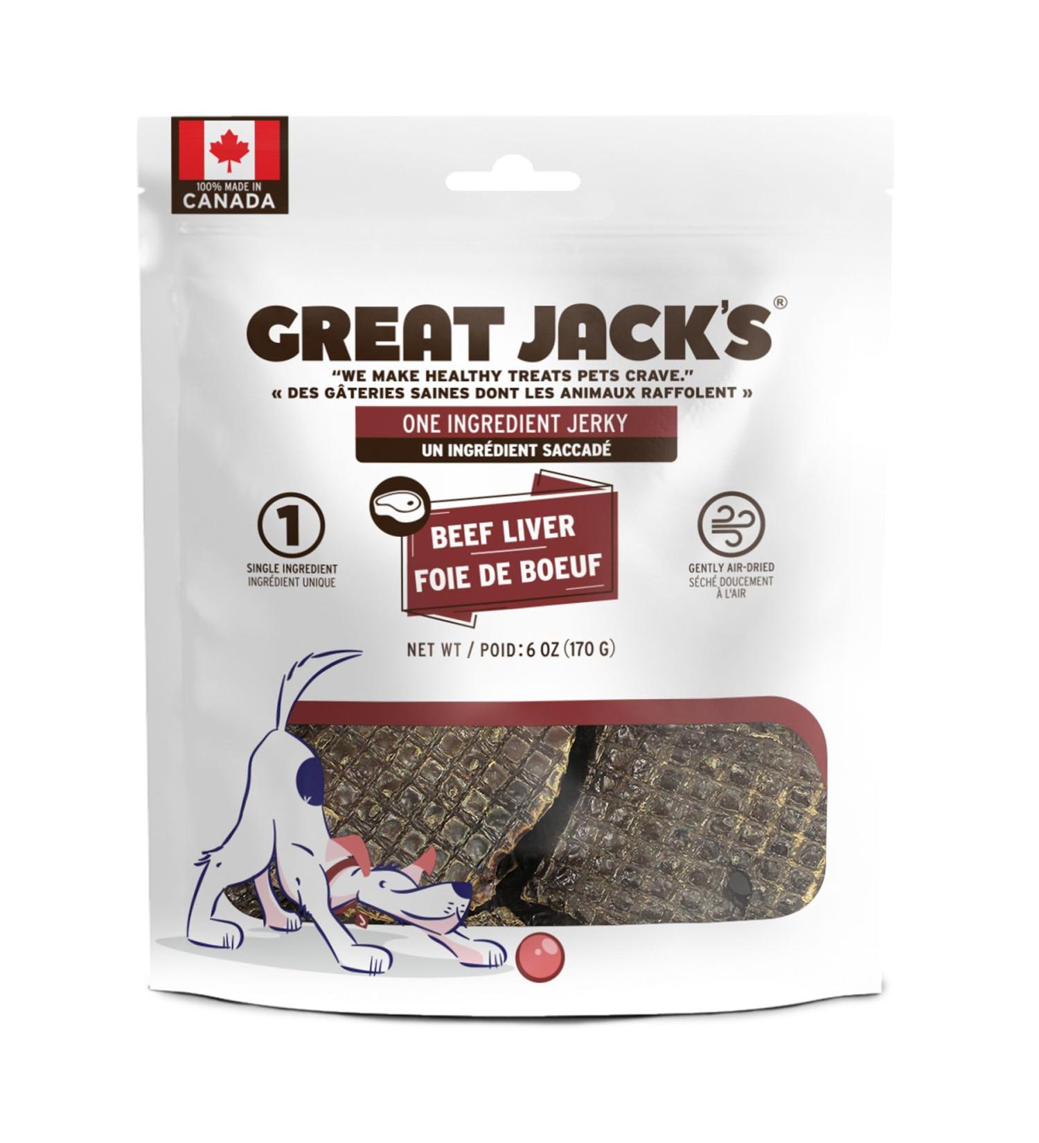 Great Jack s Beef Liver Jerky Dog Treats 170g - Buy Online on GoSupps.com