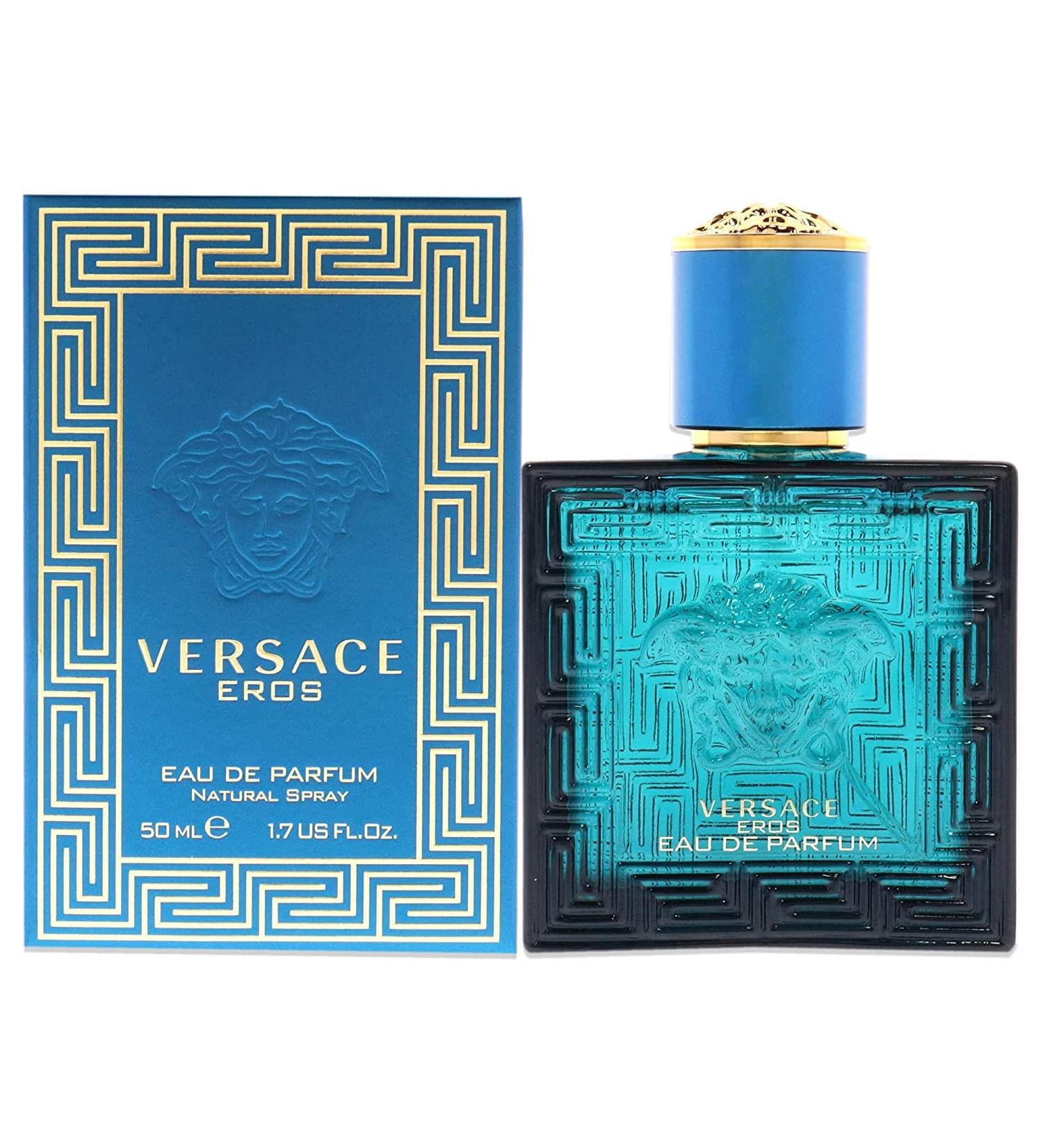 Versace Eros Eau De Parfum Spray Spray for Men 1.7 Ounce Amber Fougere 1.7 Fl Oz (Pack of 1) - Buy Online on GoSupps.com