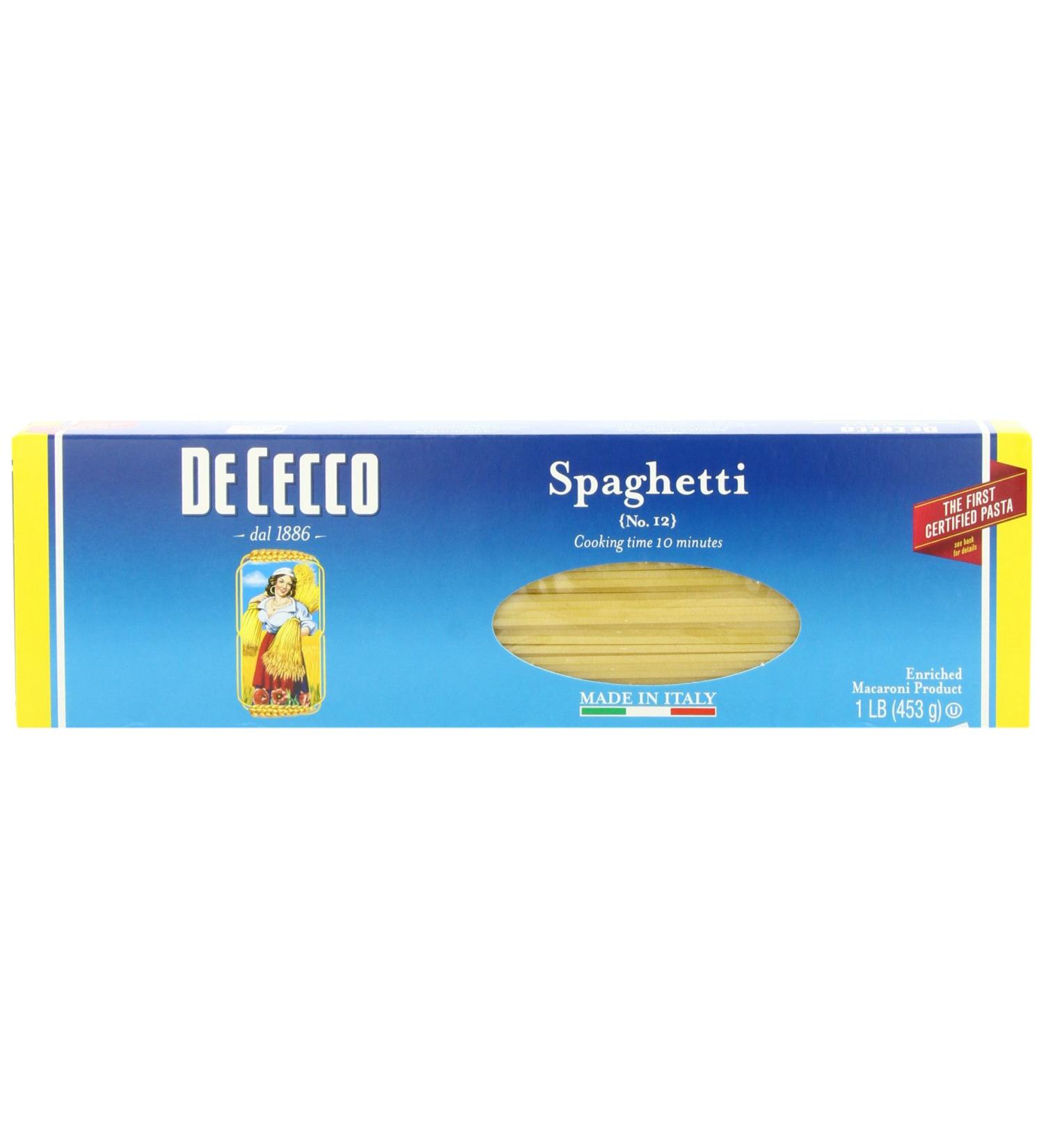De Cecco Pasta Spaghetti No. 12 1 Pound - Pack of 5 | Authentic Italian Spaghetti - 16 Ounce (Pack of 5) - Buy Online on GoSupps.com