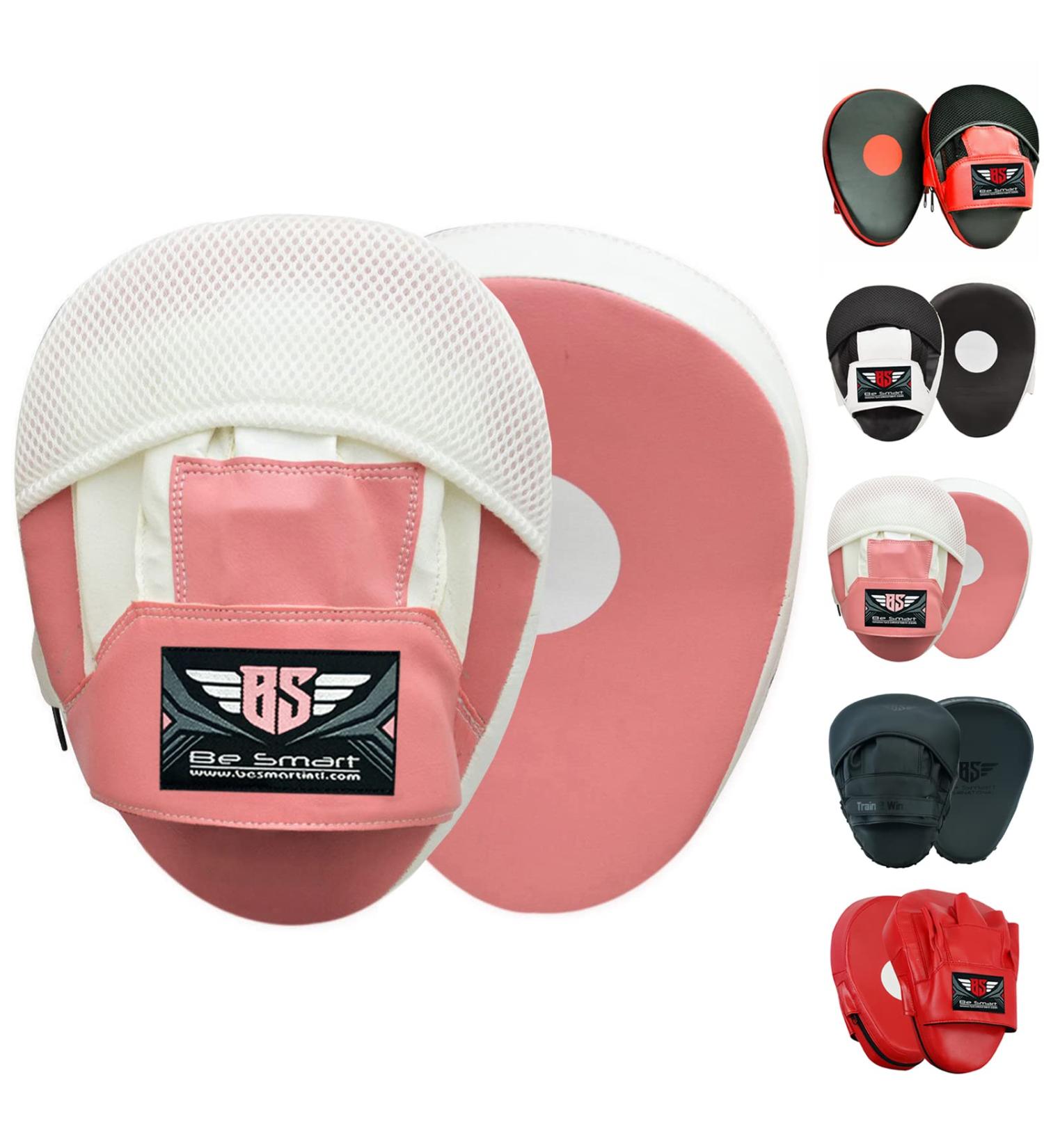 BeSmart Focus Punching Mitts for Kickboxing Mummies and Kids - Pink/White - One Size - Buy Online on GoSupps.com