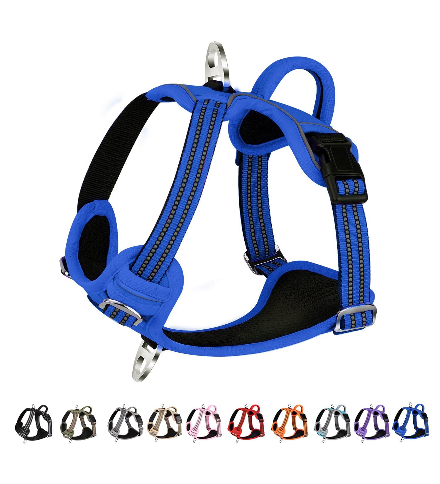 Buy Eyin Adjustable Dog Harness for Large Dogs - Breathable Reflective Padded and Adjustable - Perfect for Daily Training - Light Blue XL - Buy Online on GoSupps.com