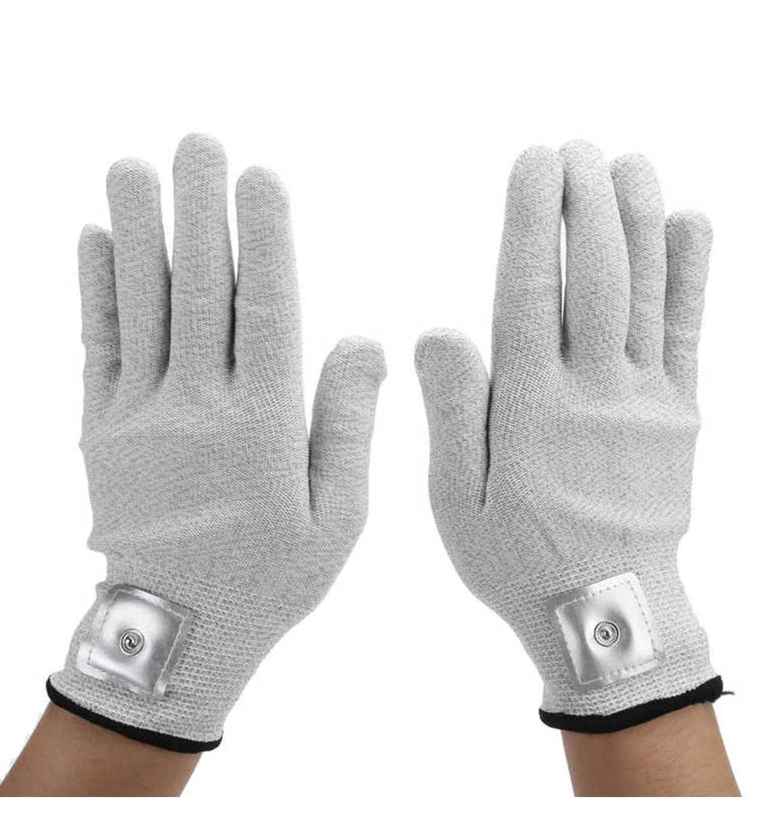 KAXIAA EMF Silver Fiber Gloves | Electromagnetic Radiation Protection | EMF Blocking Gray Electrode Gloves - International Shipping - Buy Online on GoSupps.com