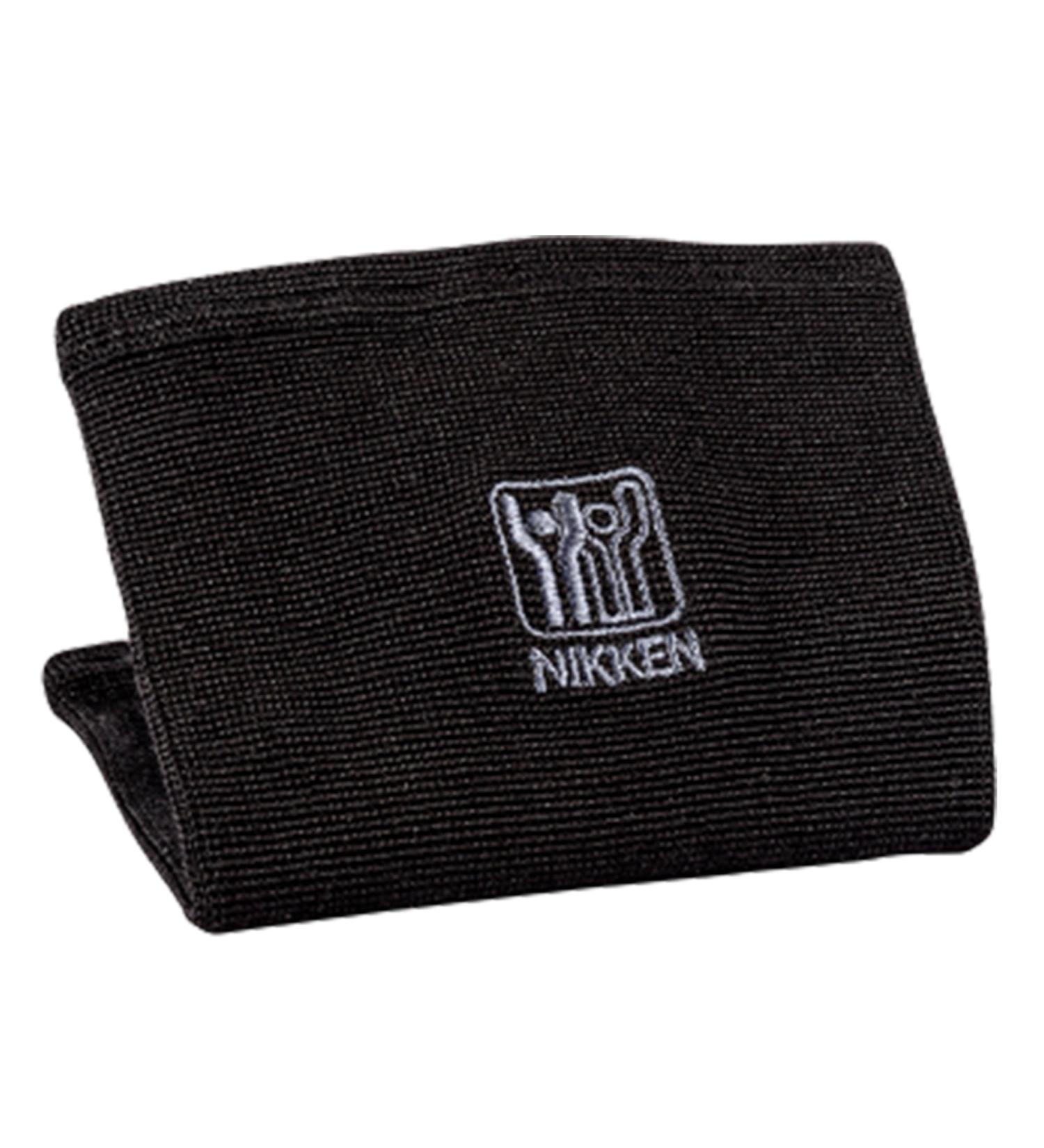 Nikken KenkoTherm Knee Wrap Large 1834 - Black Compression Support for Men & Women | Thin Stretchy Design with Ceramic Reflective Fibers for Relief & Recovery in Running Weightlifting & Basketball - Buy Online on GoSupps.com