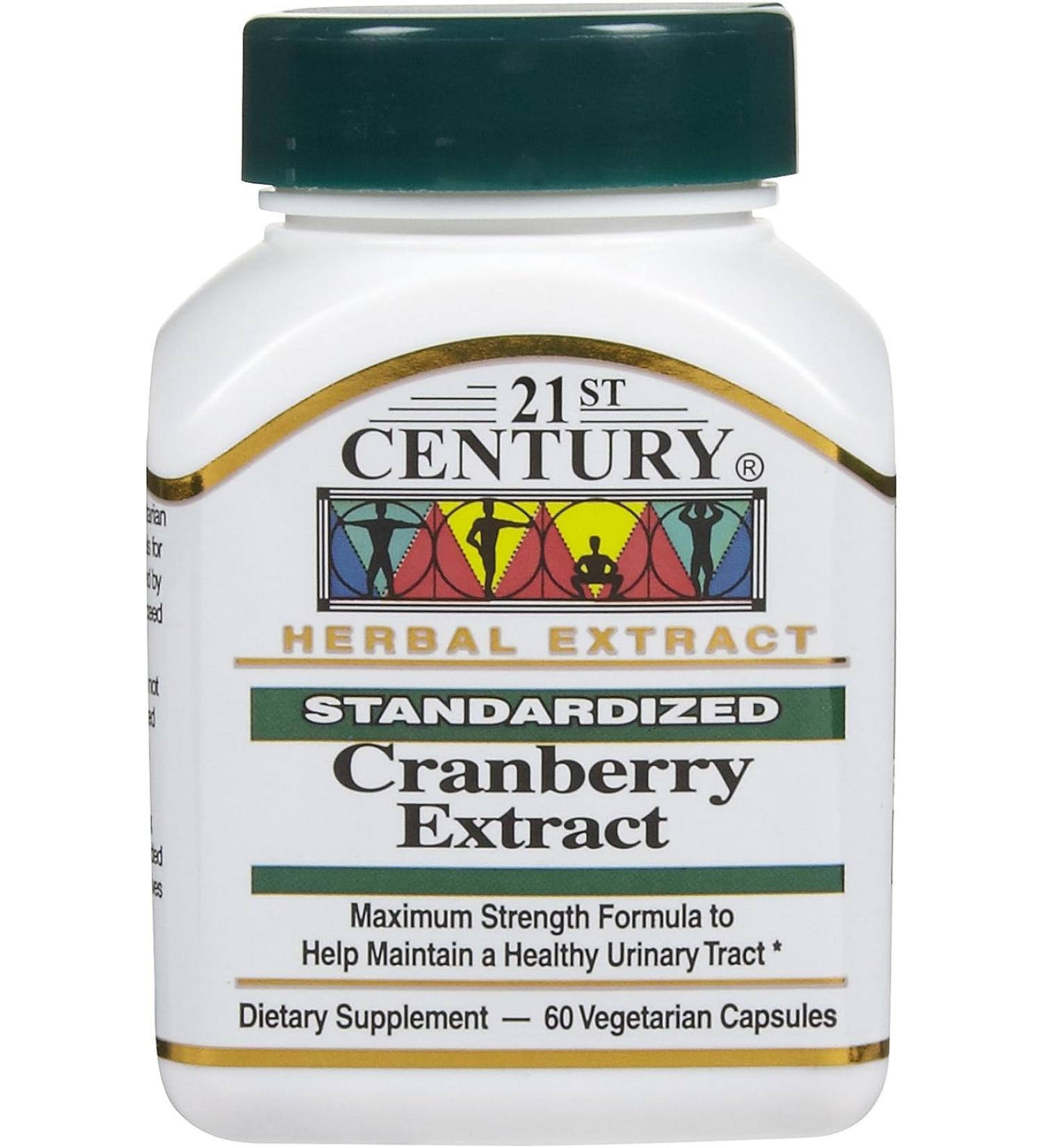 21st Century Cranberry Extract Standardized - 60 Veggie Capsules
