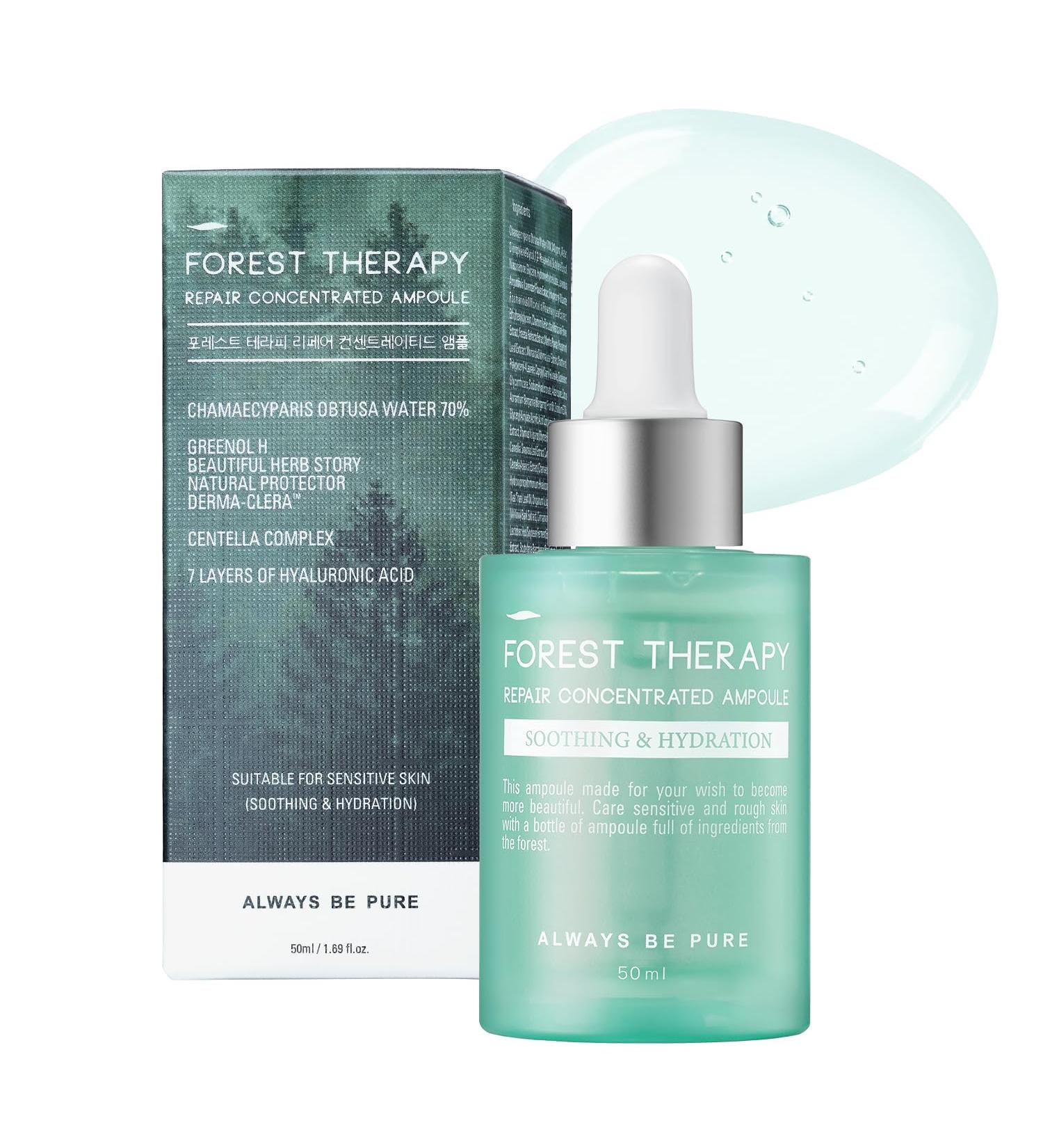 Hydrating Korean Serum with Centella Asiatica & Hyaluronic Acid Serum | Barrier Repair Ampoule for Sensitive & Acne-Prone Skin Lightweight Facial Serum 1.69oz(50ml) - Buy Online on GoSupps.com