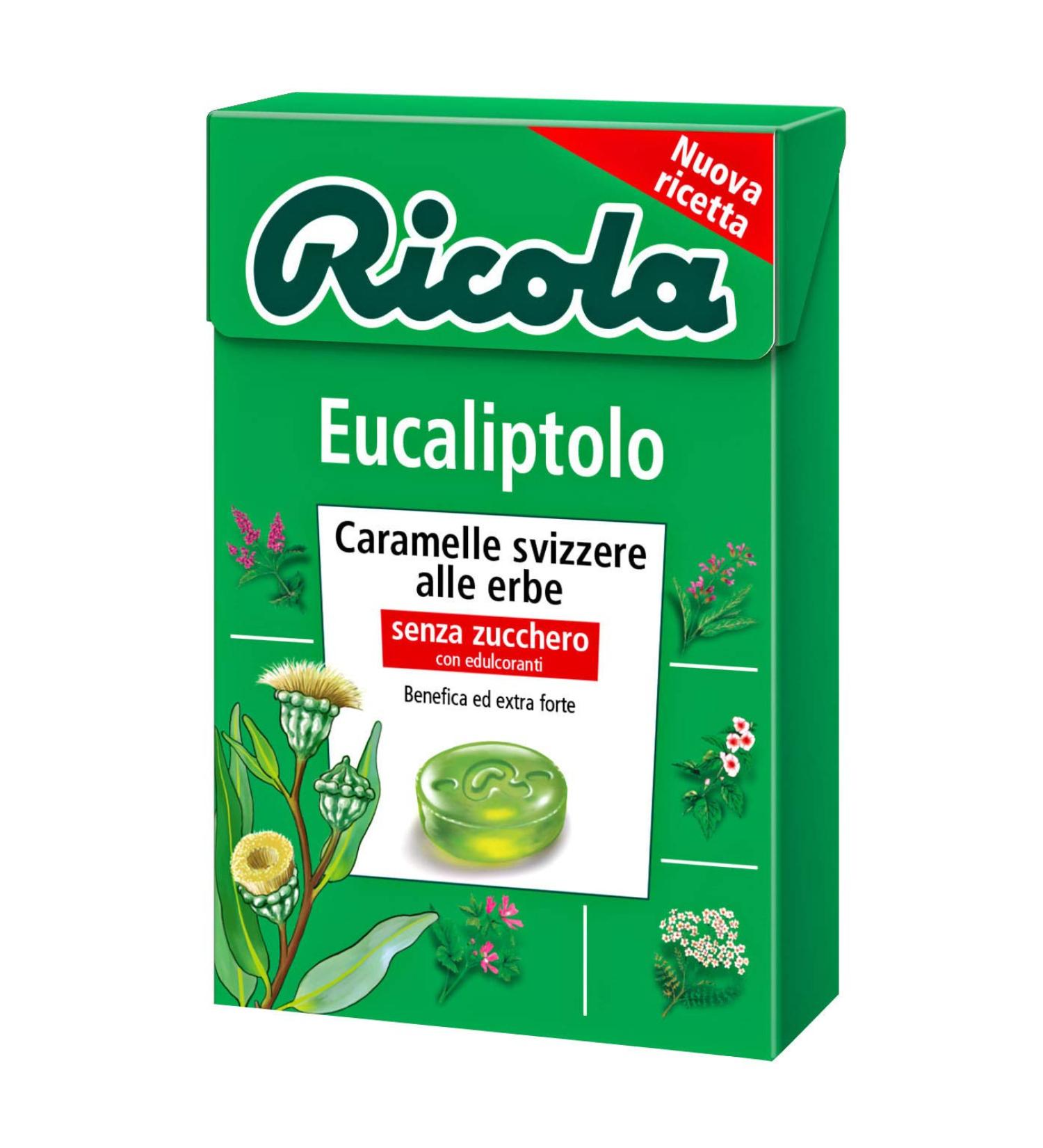 Ricola Eucalyptol Without Sugar 50 G