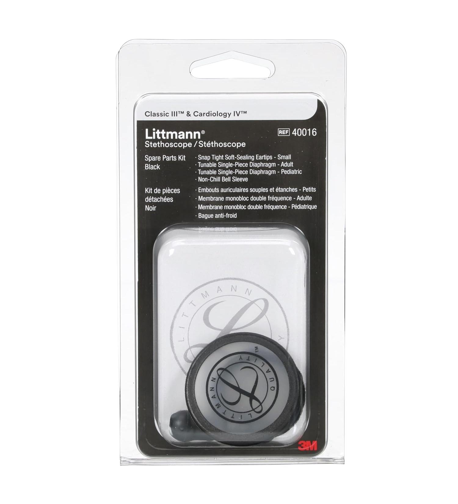 3M Littmann Stethoscope Spare Parts Kit - Classic III - Black - 40016 - Buy Online on GoSupps.com