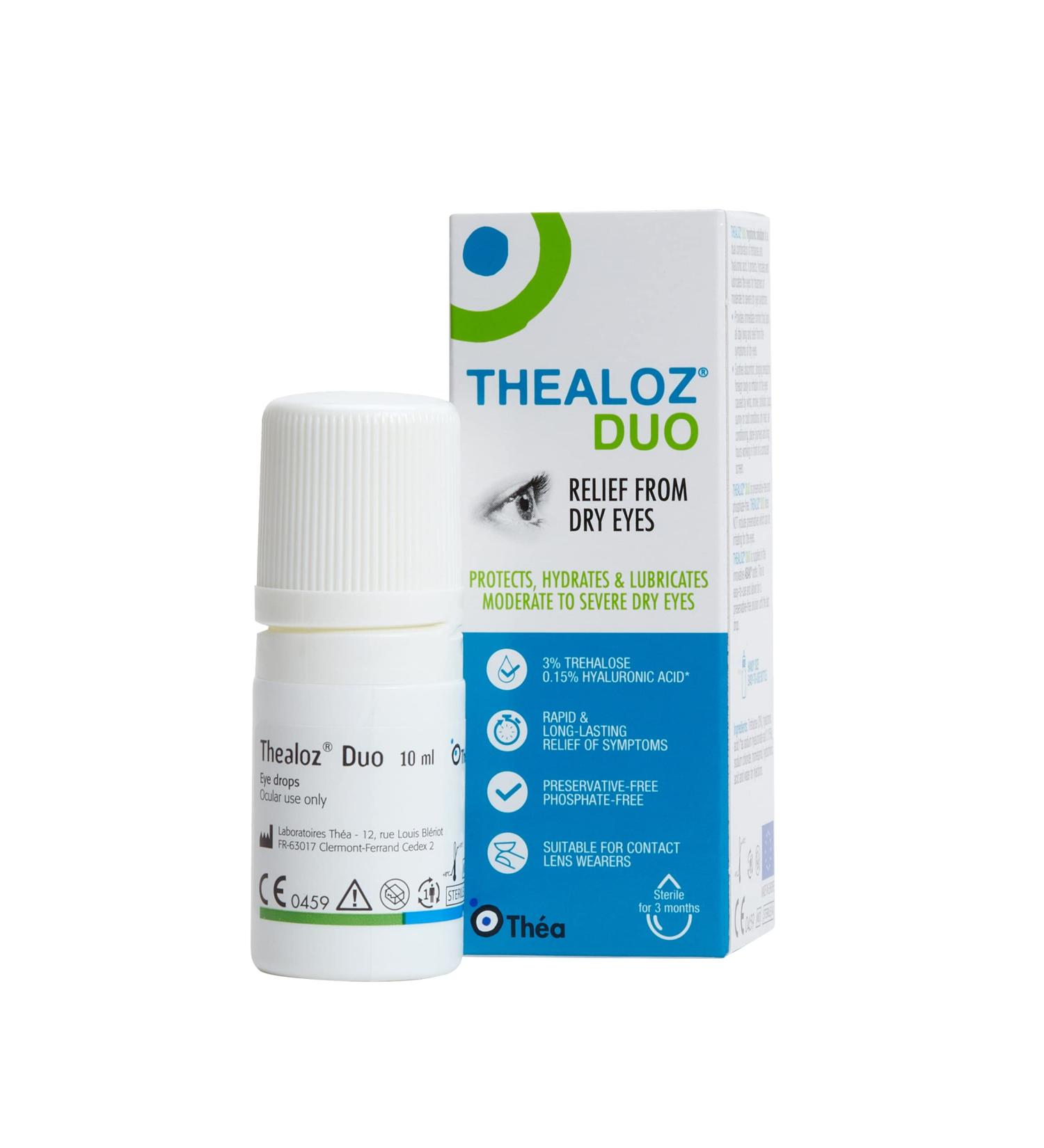 Thealoz Duo 10ml Eye Drops Solution - Fast Relief - Buy Online on GoSupps.com