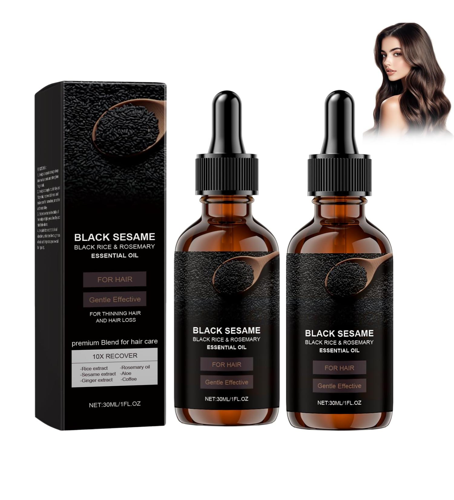 Nurvidis Black Sesame Oil Cold-Pressed Healthy Oil for Skin and Hair 2 pcs - Buy Online on GoSupps.com