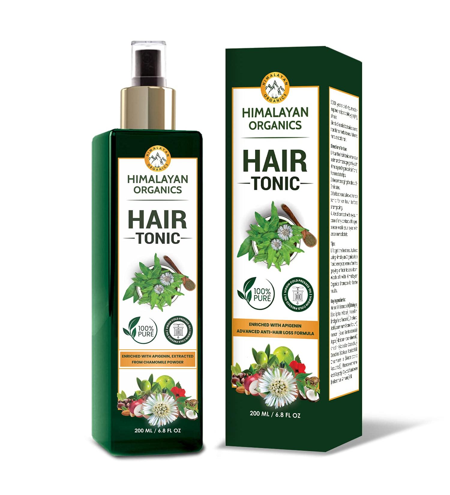 Himalayan Organics Pure Cold Press Virgin Hair Tonic 200ml - Natural Hair Care Solution - Buy Online on GoSupps.com