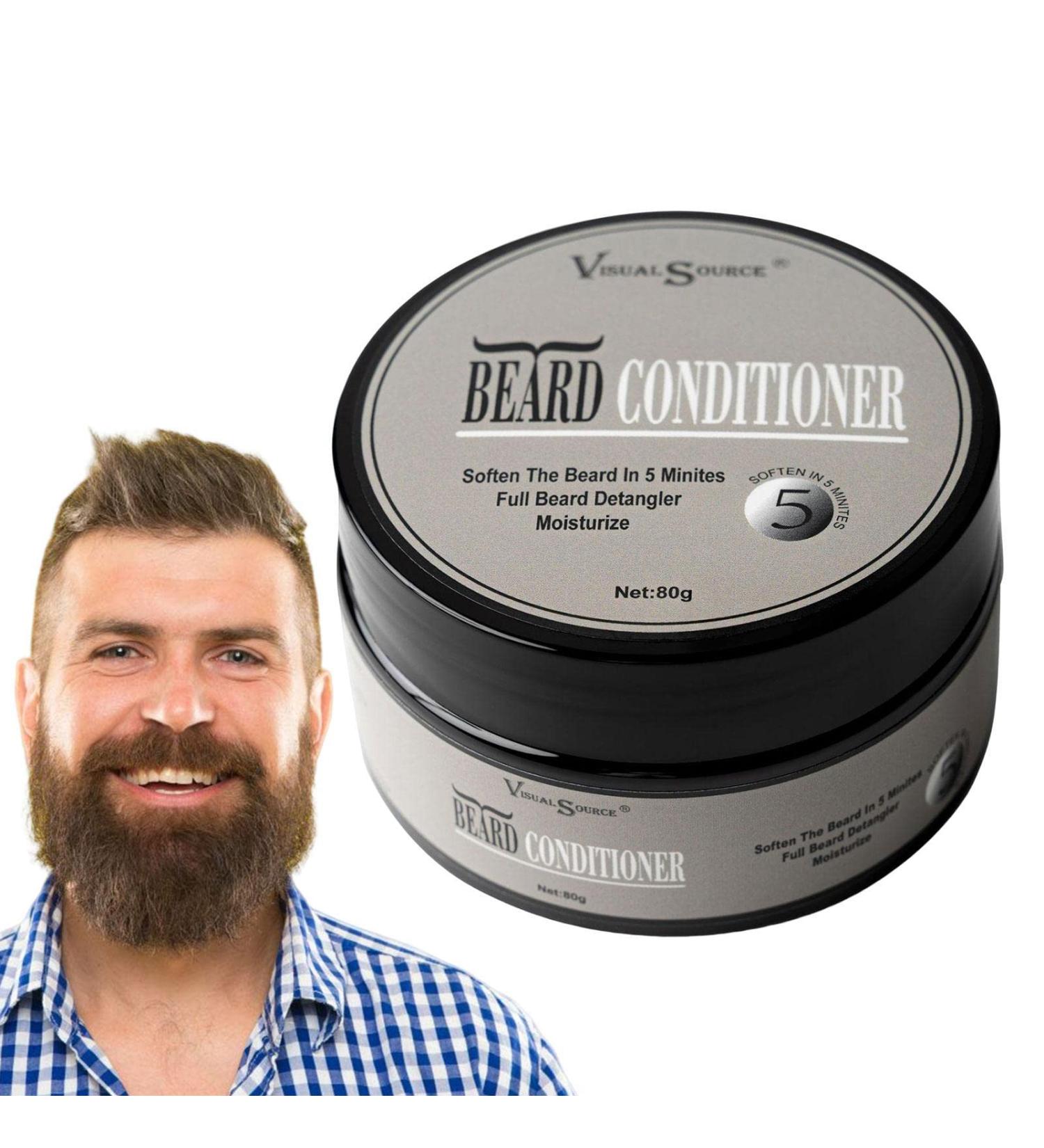 Huaxingda Beard Care - 80g Moisturizing Cream for Men | Smooth & Shiny Beard Detangler & Restorative Care - Buy Online on GoSupps.com