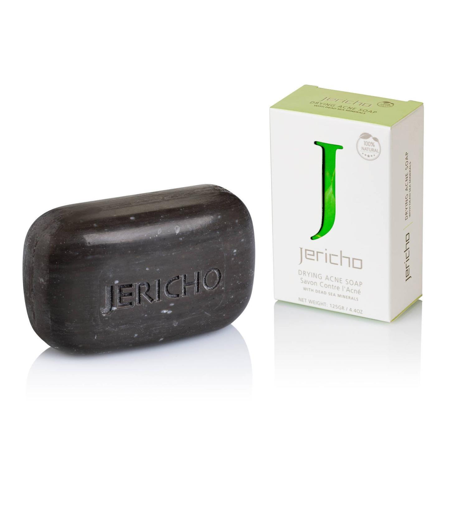 Jericho Natural Acne Treatment Soap - 4.4 oz | Effective Acne Solution for All Skin Types - International Shipping Available - Buy Online on GoSupps.com