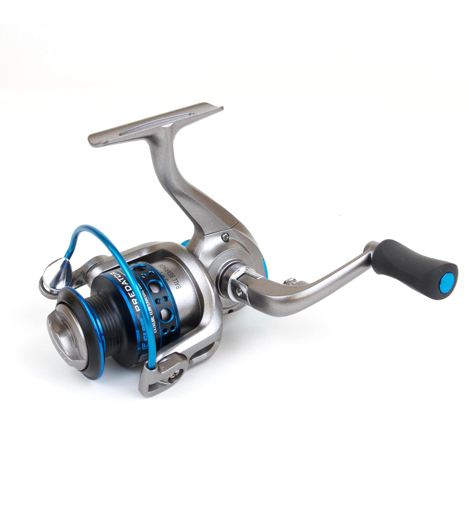 Clam Corporation 10141 Dave Genz Big Fish Reel - 6bb, Folding Handle, Alum Spool, Multicolor, One Size