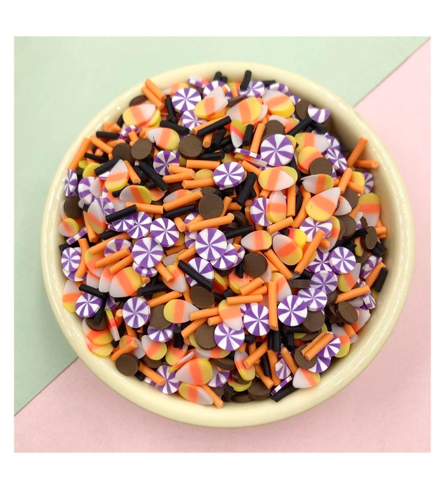NIANTU1124 100g Corn Ice Cream Candy Slices Polymer Clay Sprinkles for Crafs DIY Making Nail Art Decoration Plastic klei Mud Accessories Gift (Color : Halloween Mix) - Buy Online on GoSupps.com