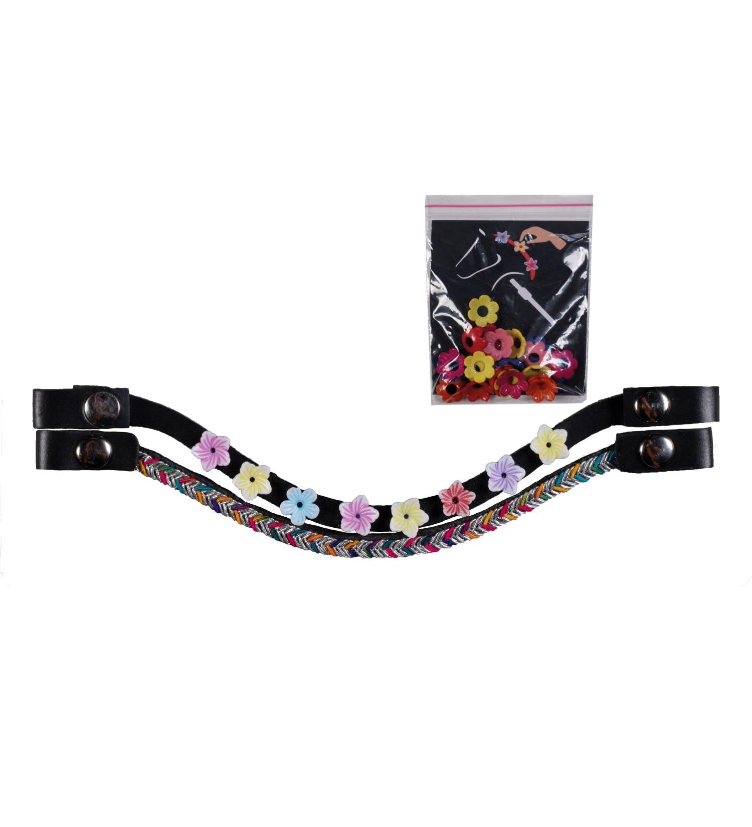HKM Hobby Horse Browbands Set of 3 Flower