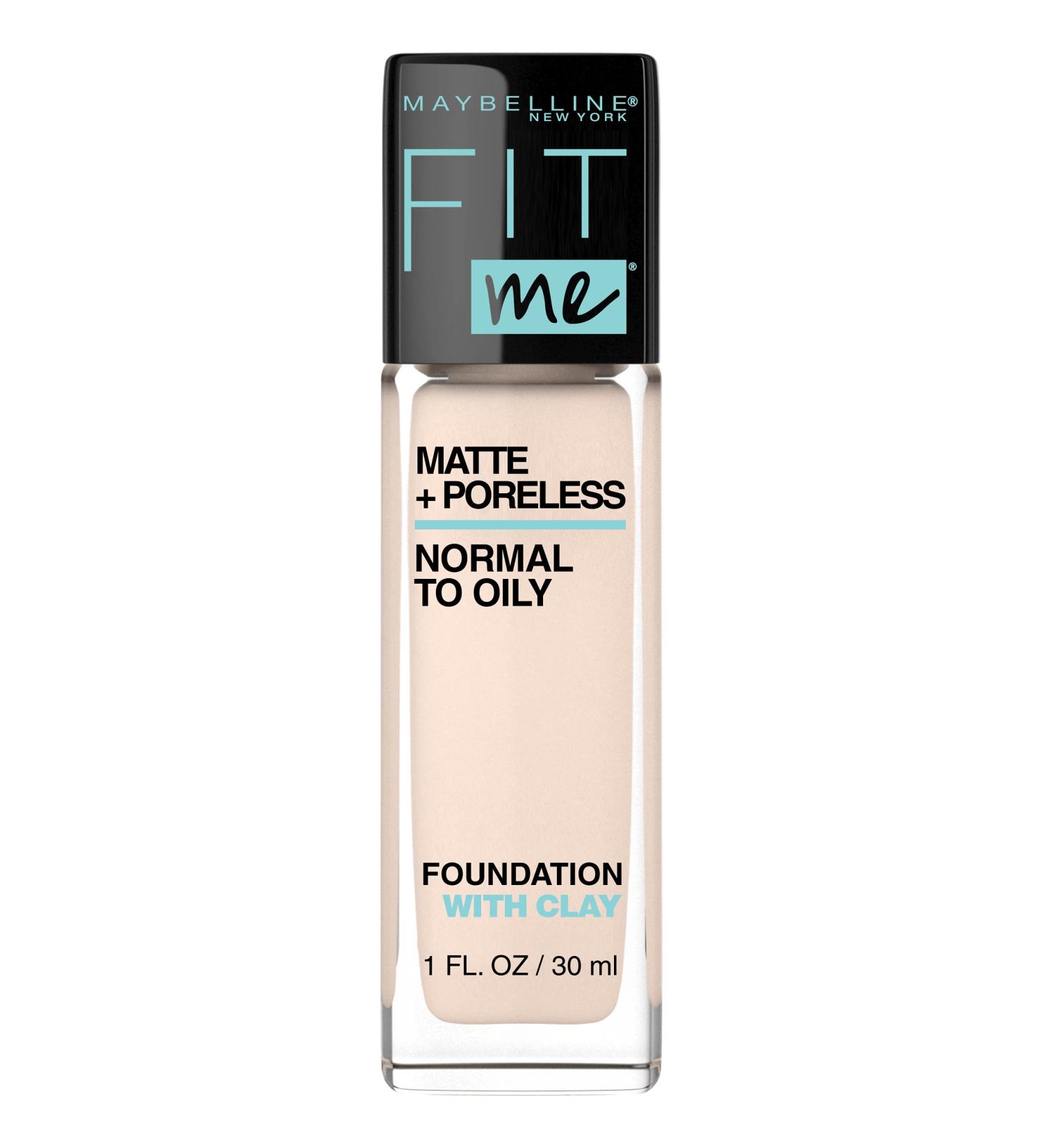 Maybelline Fit Me Matte + Poreless Foundation - Fair Ivory - Oil-Free 1 fl. oz - Buy Online on GoSupps.com