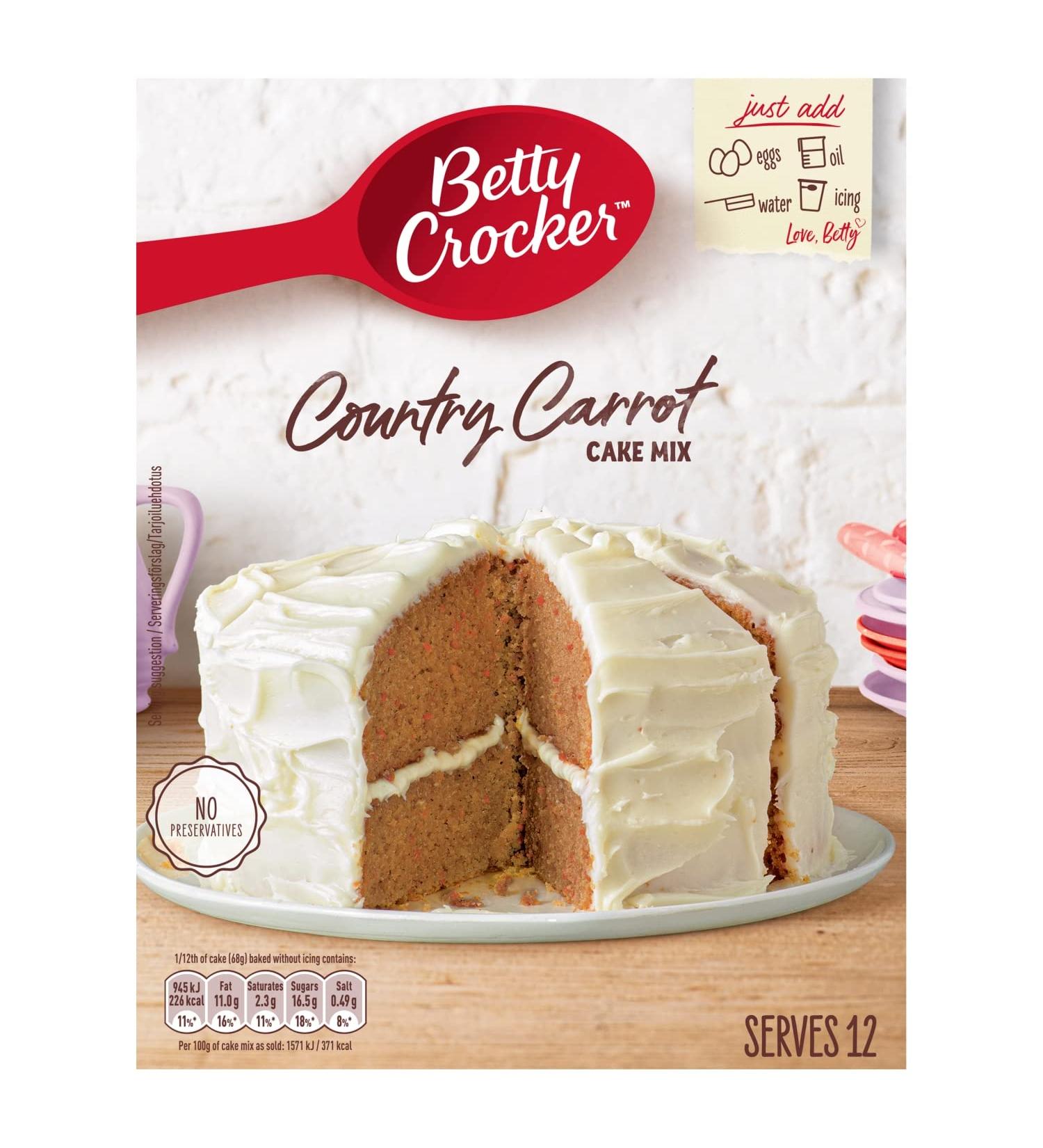 Betty Crocker COUNTRY CARROT Cake Mix 425g - Baking Mix