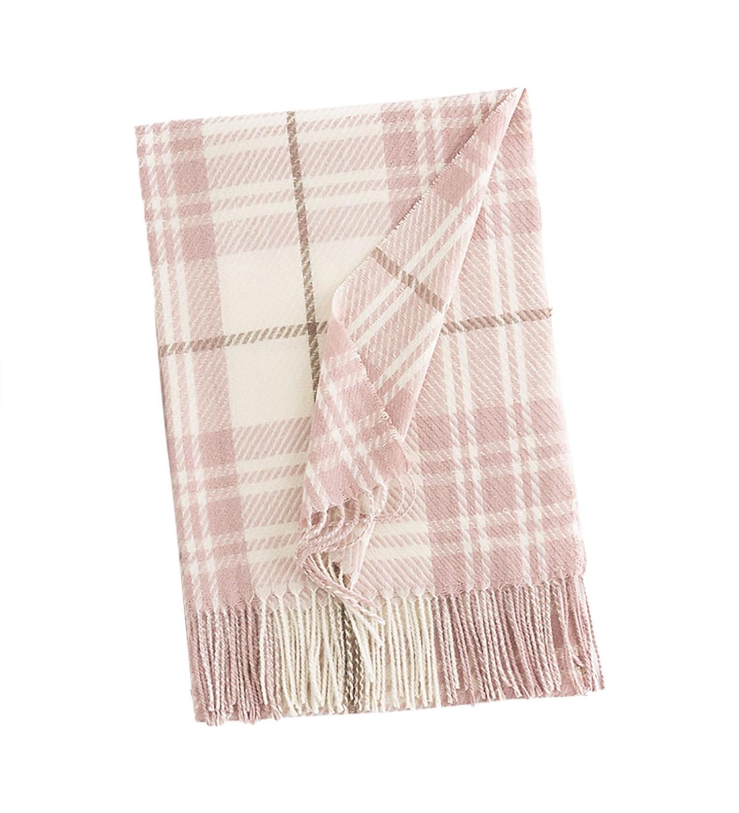 Elegant Hanxiulin Women's Triangular Winter Scarf - Luxurious Vintage Floral Pink Neckerchief - Buy Online on GoSupps.com