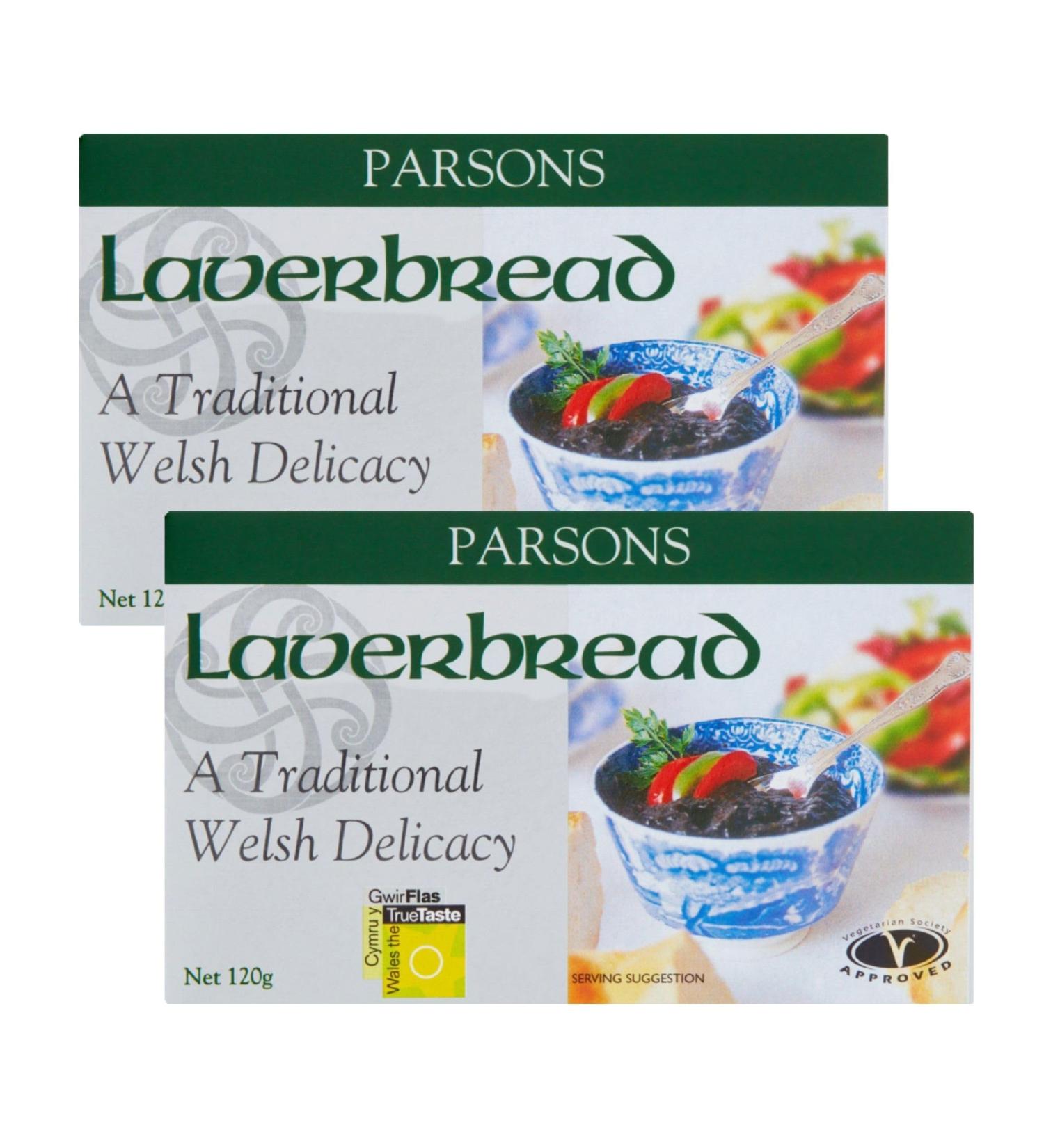 Laverbread-A Welsh Delicacy Bundle Containing Two 120g Packs of Parsons Brand Laverbread Seaweed Based Welsh Delicacy - Buy Online on GoSupps.com