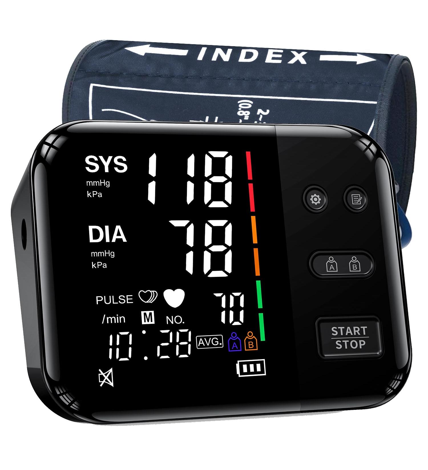 Buy Blood Pressure Monitor with Extra Large Cuff (13-21) - Accurate Upper Arm BP Machines for Adults - Smart Rechargeable Home Use 2023 - Buy Online on GoSupps.com